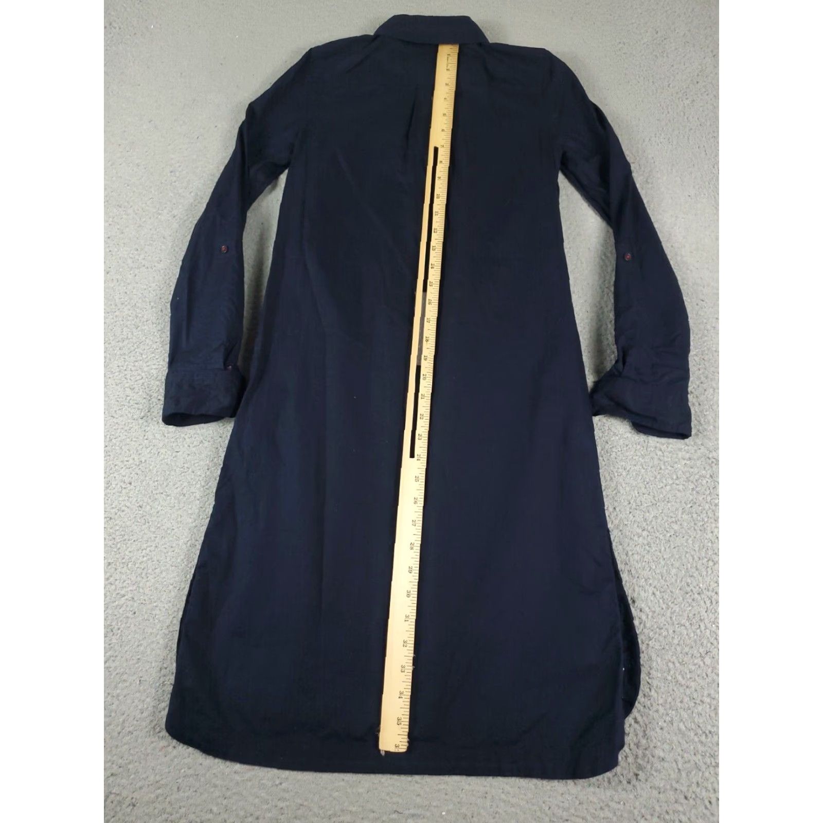 Tommy Hilfiger VINTAGE Tommy Hilfiger Shirt Dress Womens 2XS Blue Long Sleeve Button-Front Modern Classic Size XXS / US 00 / IT 34 - 5 Thumbnail