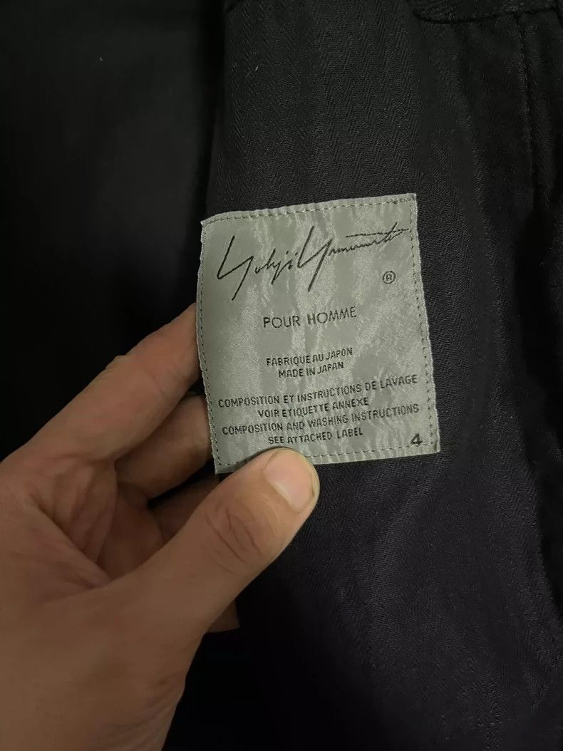 Yohji Yamamoto Yohji Yamamoto Black cotton print jacket with logo jacket Size US XL / EU 56 / 4 - 3 Thumbnail