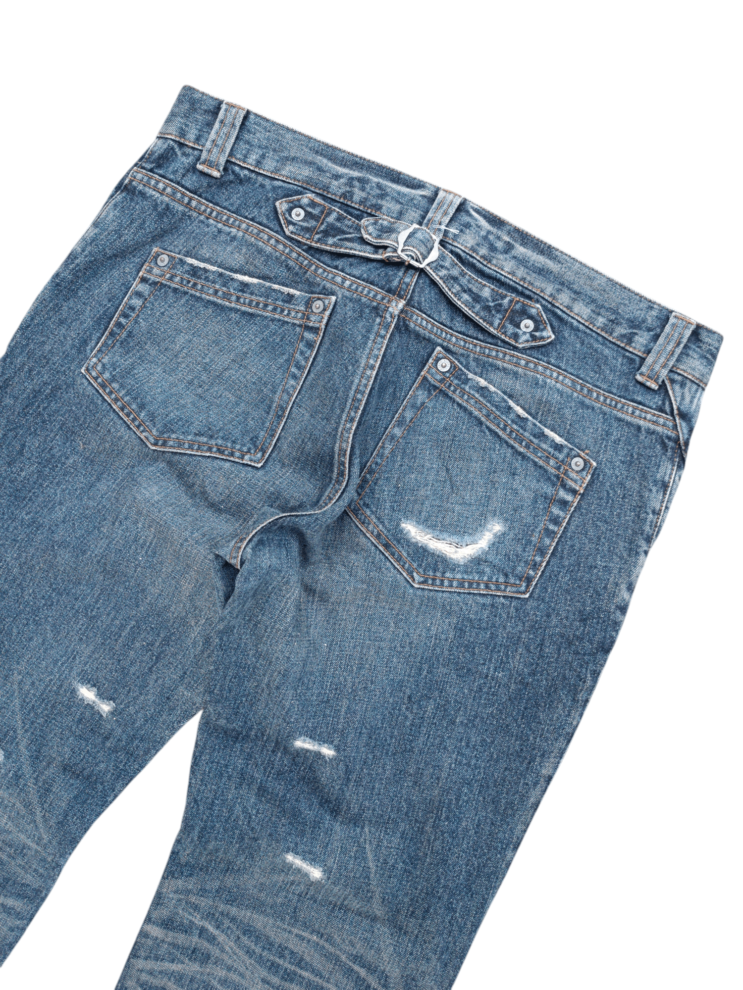 JOSEPH HOMME × Japanese Brand × Vintage CRAZY FADE JOSEPH HOMME BUCKLE BACK DENIM Size US 34 / EU 50 - 15 Thumbnail