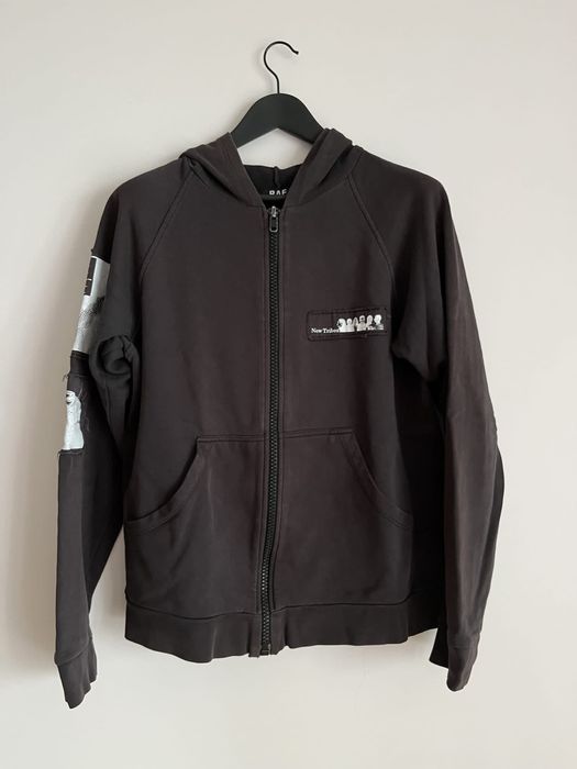 Raf Simons Zip Up Hoodie Graphic Hoodie Raf Simons Zip Up Hoodie