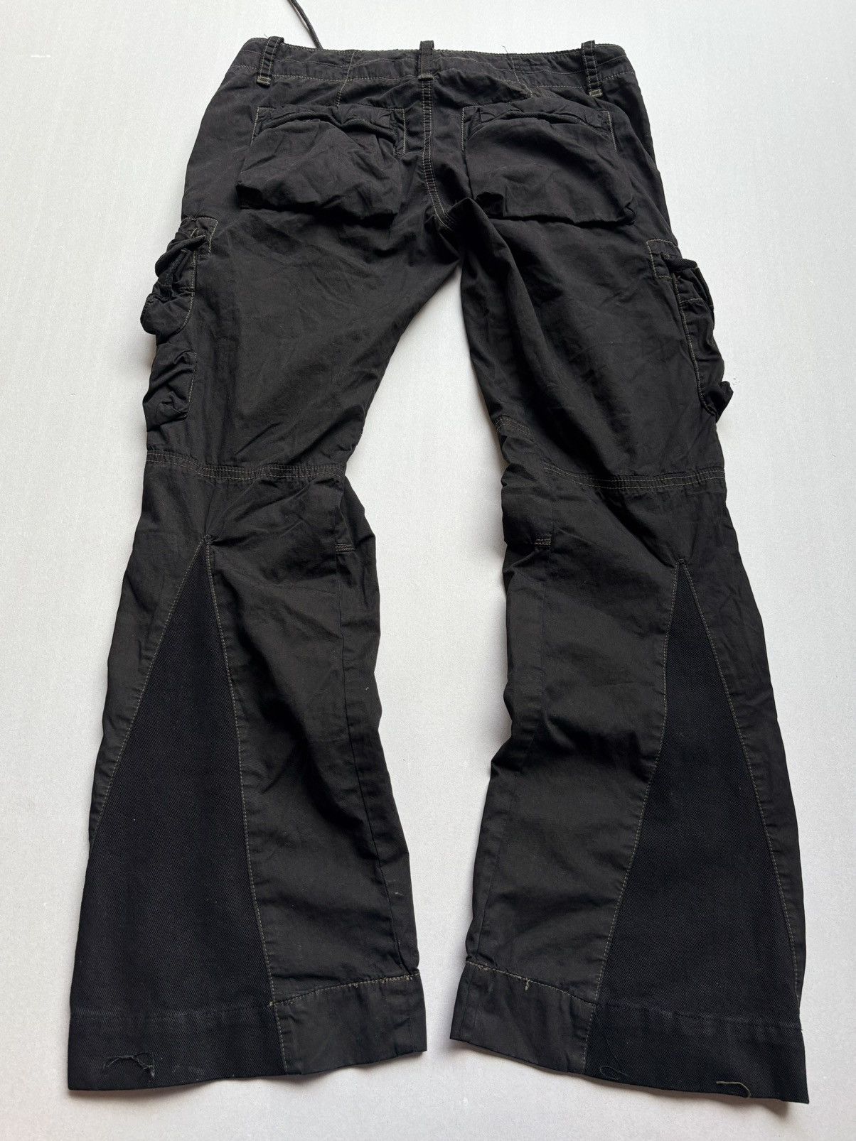 Japanese Brand lace up flare cargo pants Size US 29 - 5 Thumbnail