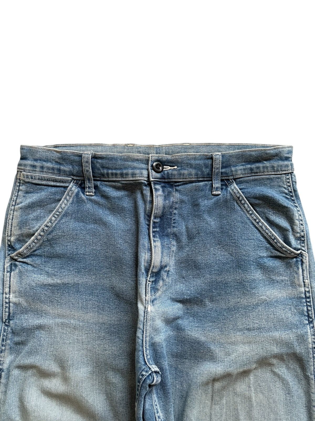 Japanese Brand × Jun Takahashi × Uniqlo Vintage Uniqlo Carpenter Mud Wash Distressed Loose Jeans Size US 32 / EU 48 - 4 Thumbnail