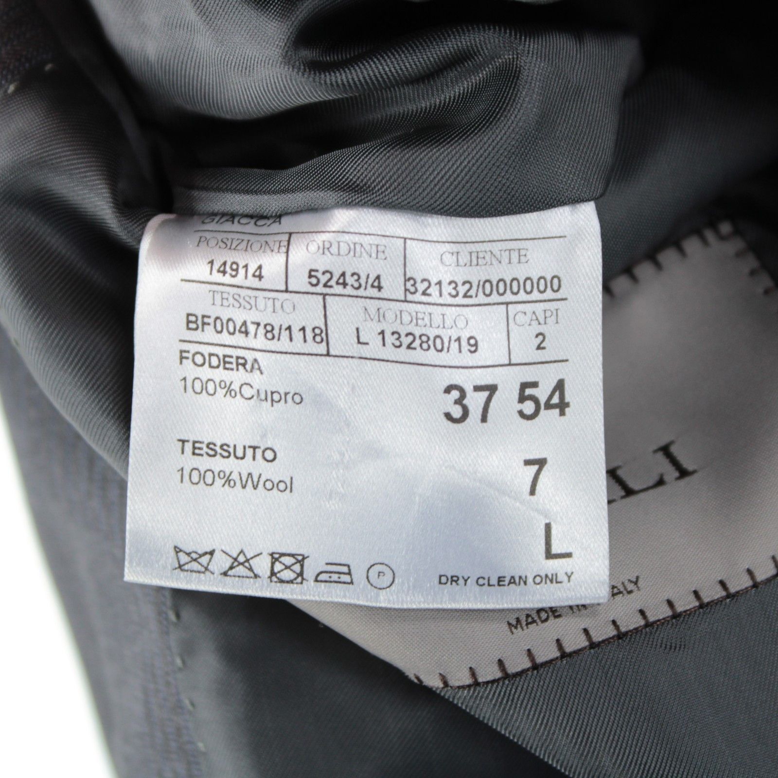 Canali Canali Suit Size US 44 Long in Gray Size 44R - 9 Thumbnail