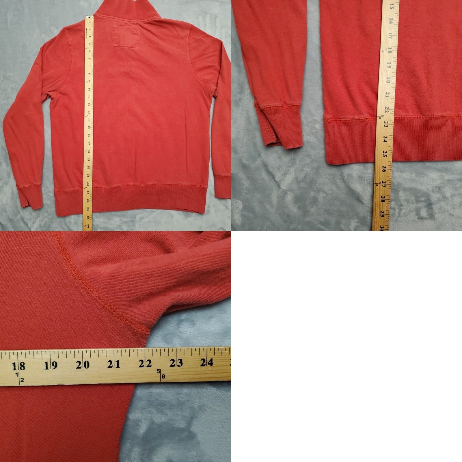Vintage VTG Ditch Plains Sweatshirt Men M Retro Embroidered Polo Collar Long Sleeve Y2K Red USA Sports Mens Size US M / EU 48-50 / 2 - 9 Thumbnail