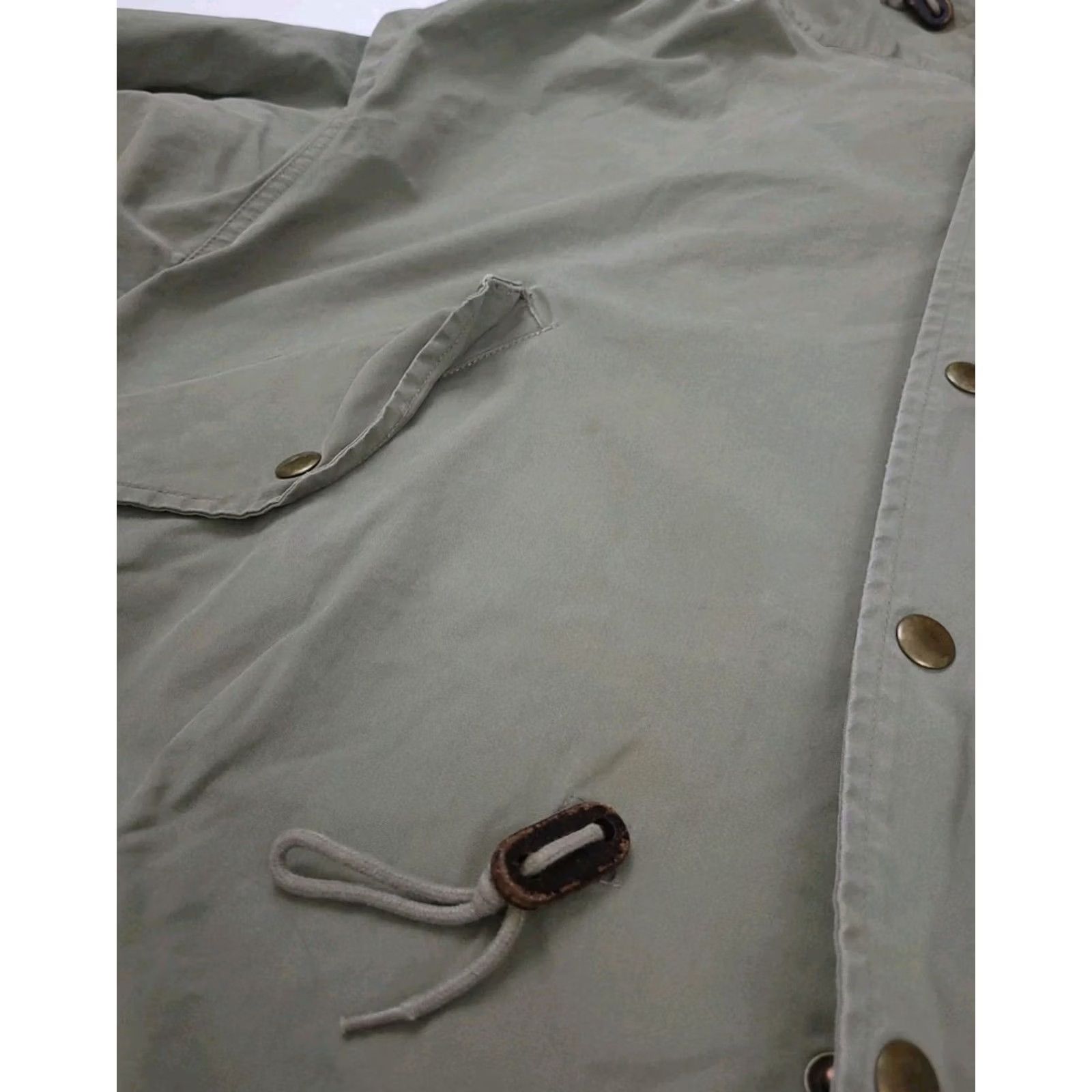 Vintage VINTAGE Polo Sport Ralph Lauren USA Flag Parka Jacket Military Army Wool? No Cotton Beige Mens L Parka Weathered -100% authentic Size US L / EU 52-54 / 3 - 6 Thumbnail
