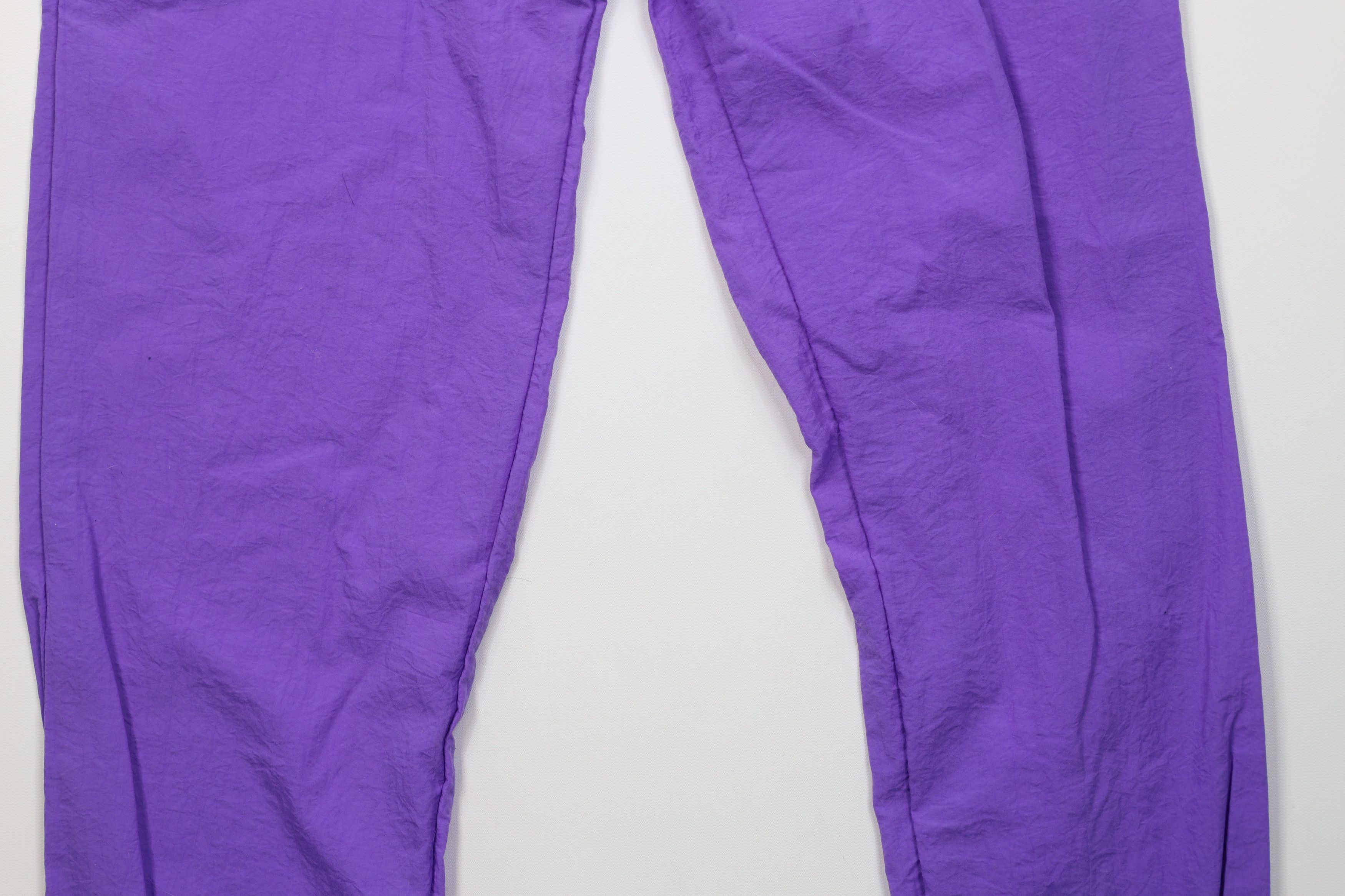 Vintage Vintage 90s Streetwear Windbreaker Joggers Pants Purple Size 26" / US 2 / IT 38 - 4 Thumbnail