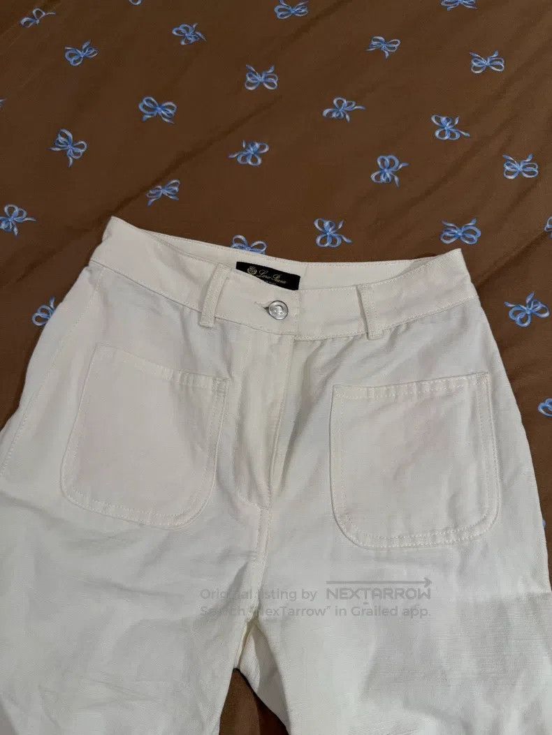 Loro Piana Loro Piana Cotton and linen blend flare pants Size 26" / US 2 / IT 38 - 2 Thumbnail