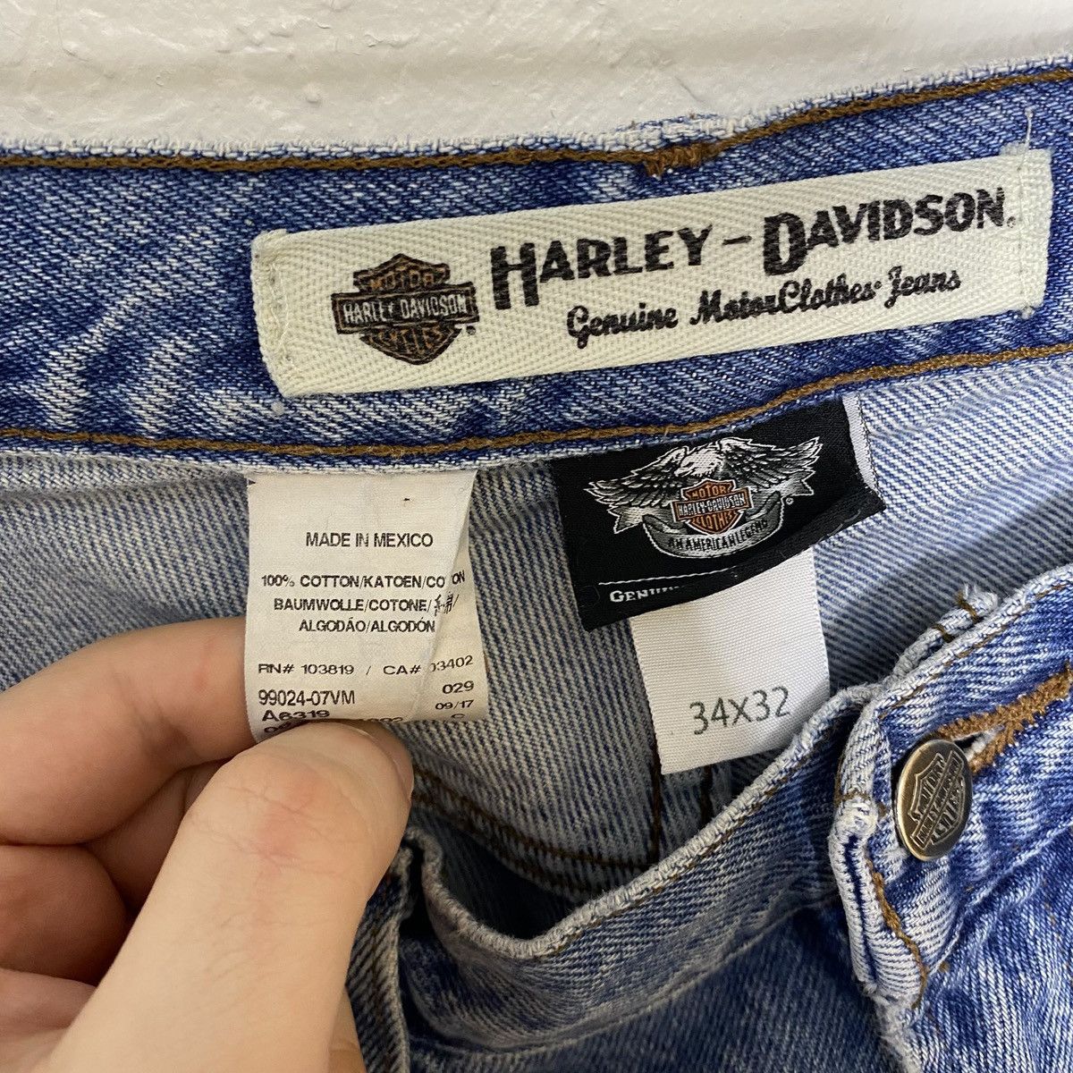 Harley Davidson HarleyDavidson Blue denim jeans Size US 34 / EU 50 - 3 Thumbnail