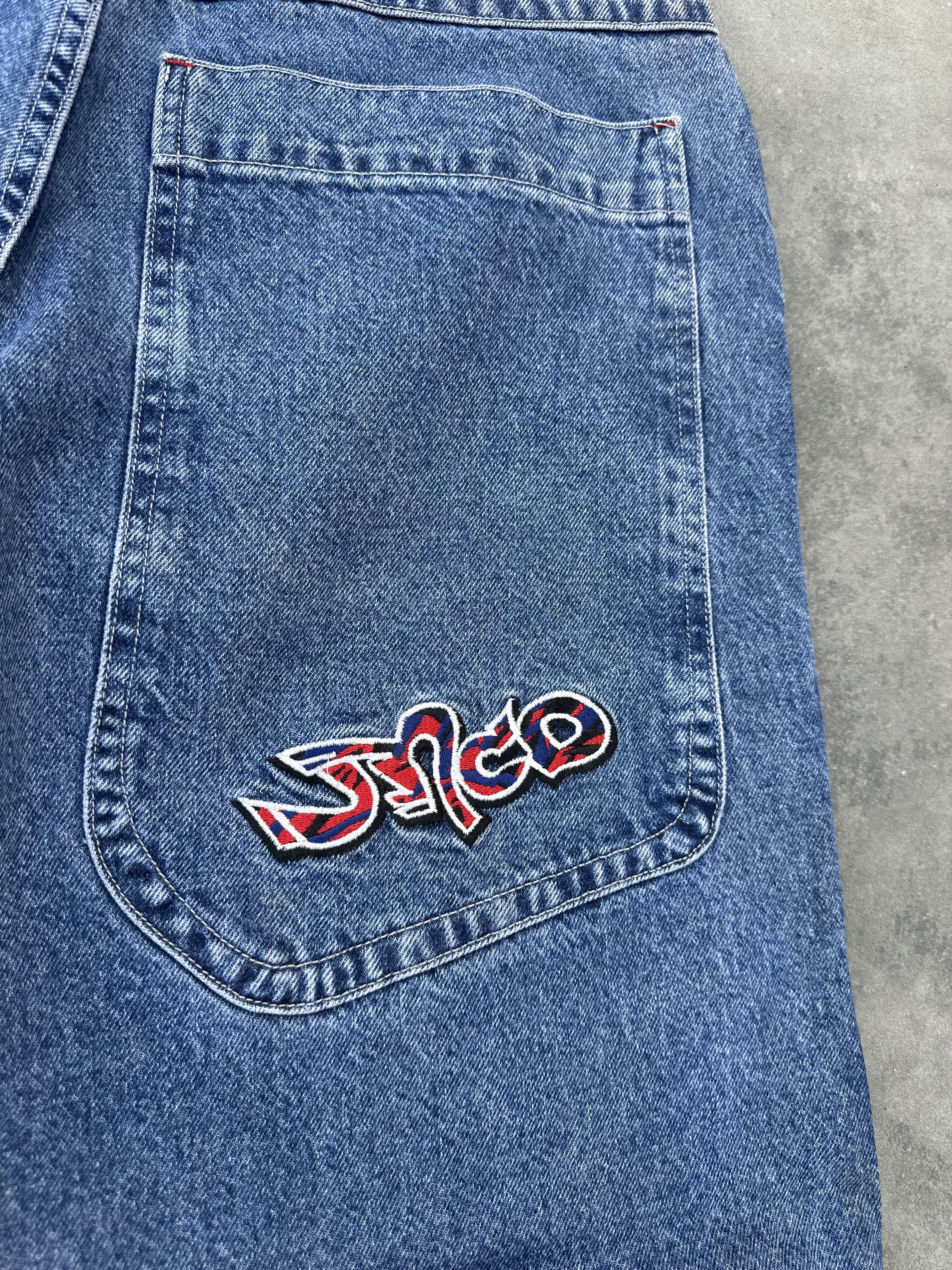 JNCO Vintage JNCO Wide Leg Denim Jeans – Y2K Skate Baggy Fit Size US 34 / EU 50 - 5 Thumbnail