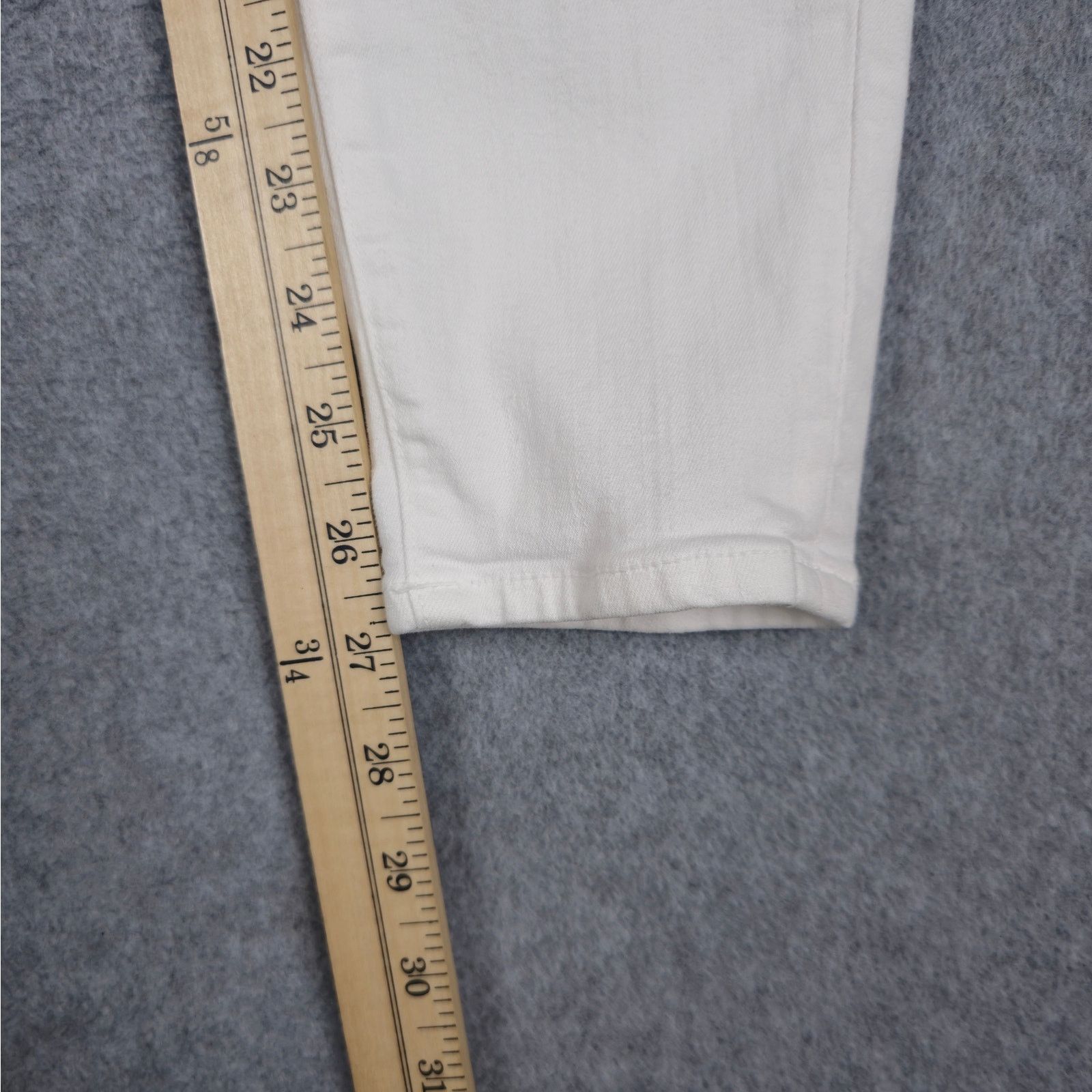Frame FRAME Demin Womens 23x27 White Ali High Rise Cigarette Jeans Size 23" - 16 Thumbnail