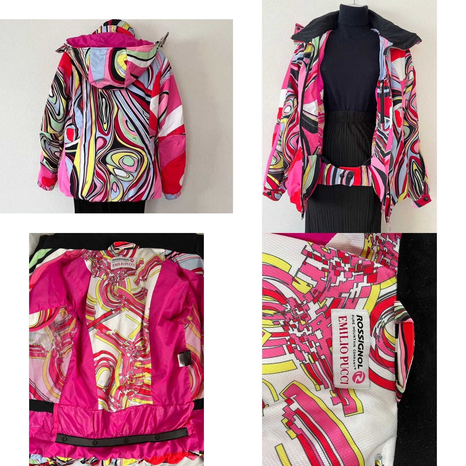 Emilio Pucci Emilio Pucci Multicolor Down Ski Jacket Long Sleeve Women Polyester Used - Rossignol Collaboration Size S / US 4 / IT 40 - 8 Thumbnail