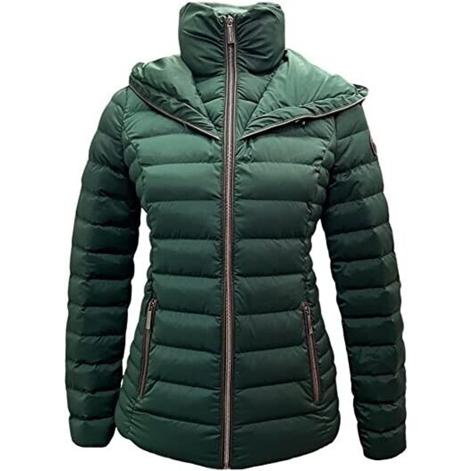 Michael Kors MICHAEL Michael Kors Hooded Packable Puffer Jacket Green XS Size XS / US 0-2 / IT 36-38 - 1 Thumbnail