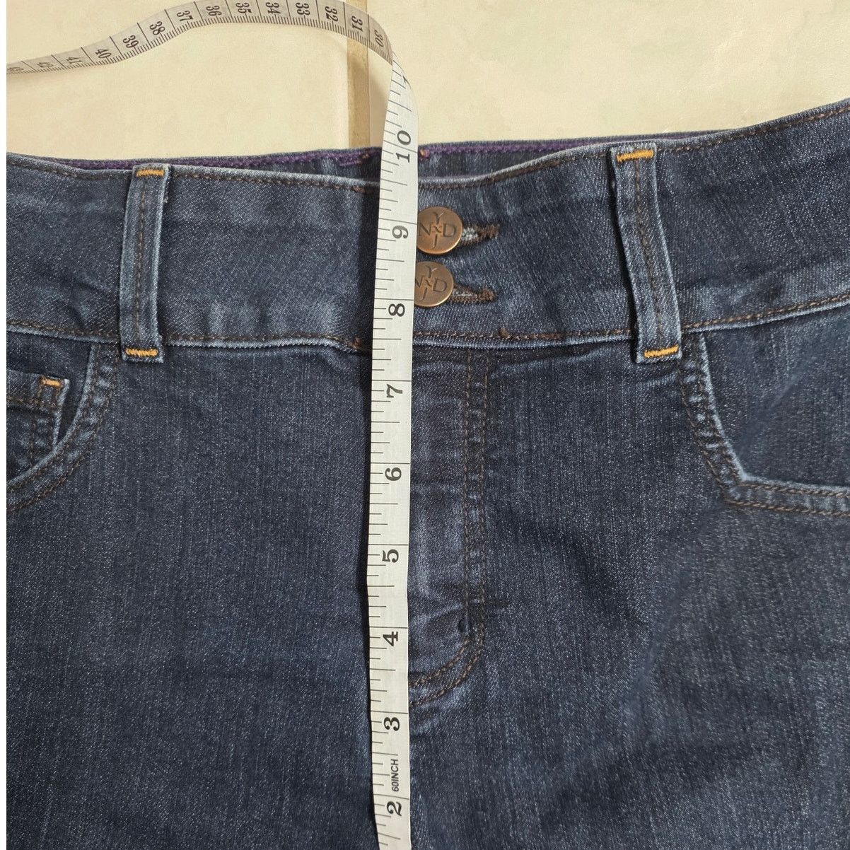 NYDJ NYDJ Dark Wash High Rise Boot Cut Jeans - Size 2 Size 26" / US 2 / IT 38 - 8 Thumbnail