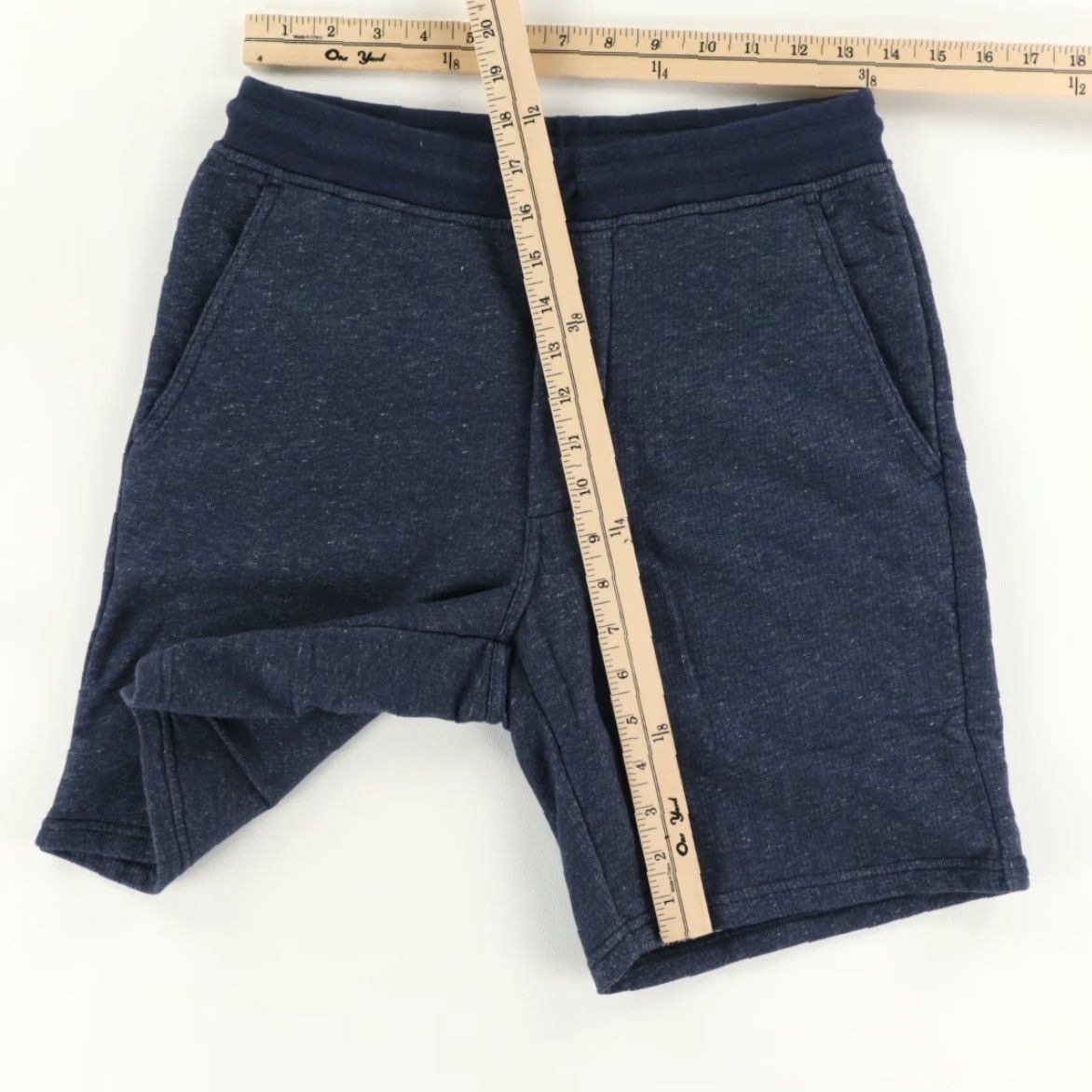 Patagonia Patagonia Mahnya Cotton Blend Fleece Sweat Navy Heather Sweat Shorts Men's XS Size US 27 - 3 Thumbnail