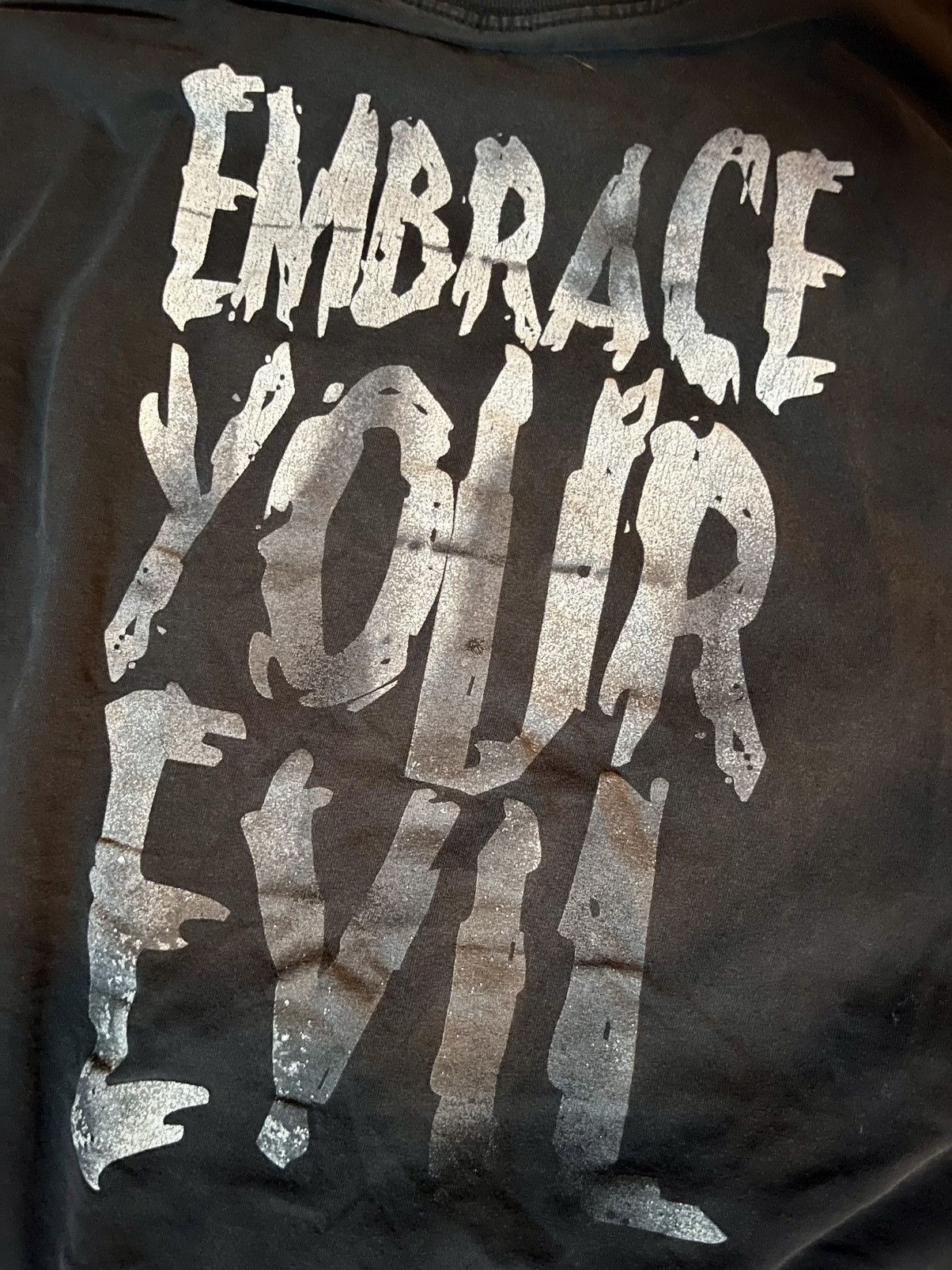 WWF Vintage WWE “BE AFRAID” / “EMBRACE YOUR EVIL” Tee Size 5XL Size US XXL / EU 58 / 5 - 4 Thumbnail