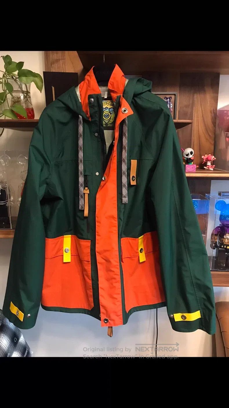 Loewe Loewe Jacket, Olive and Orange Color Block, Zippered Hoode Size US M / EU 48-50 / 2 - 1 Thumbnail