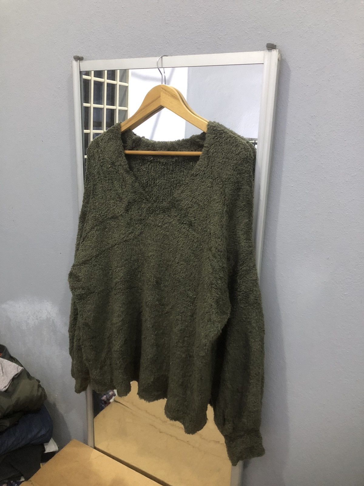 Japanese Brand × Vintage Ray beams knit fleece baggy jumper Size XL / US 12-14 / IT 48-50 - 2 Thumbnail
