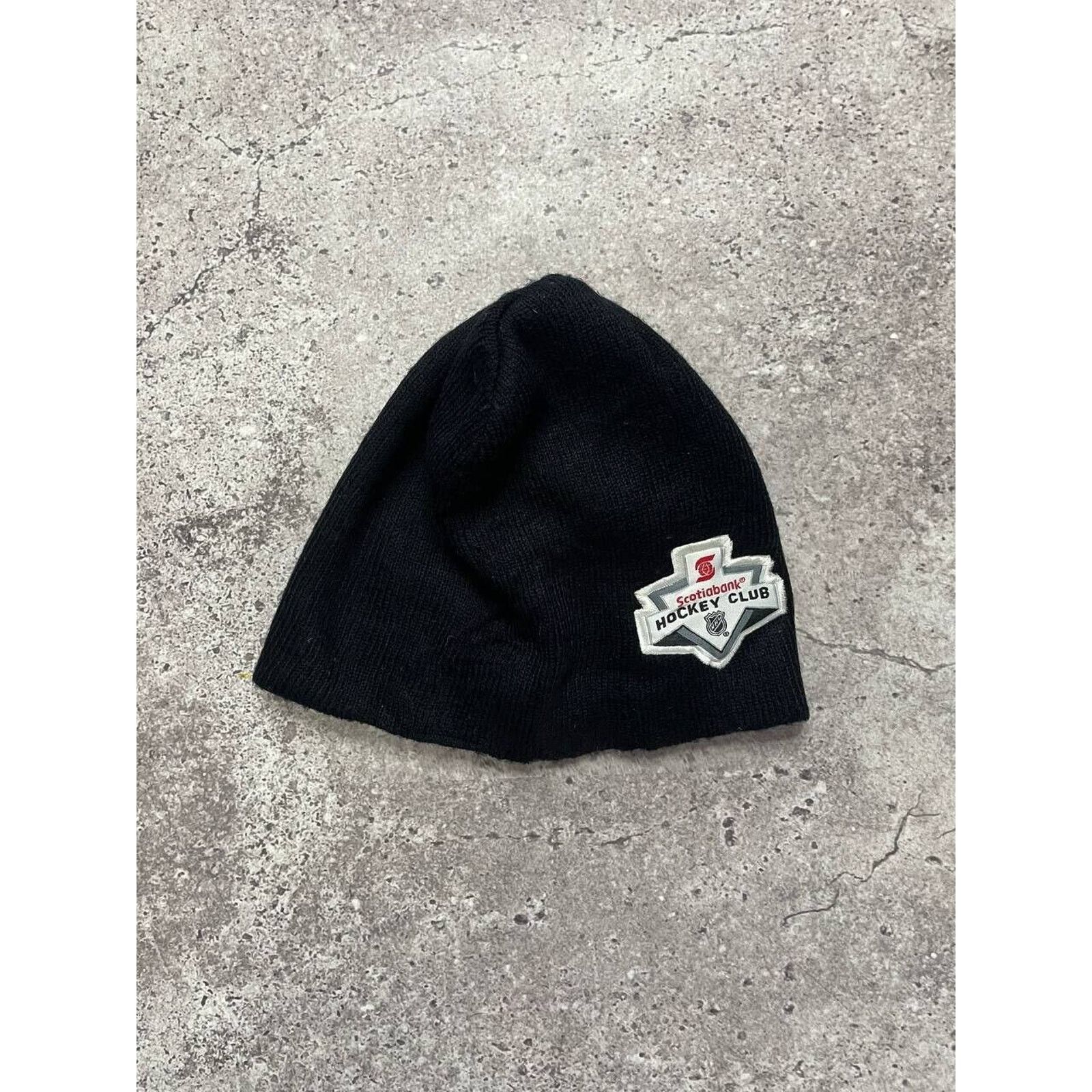 NHL × Vintage Vintage Scotiabank Hockey Club Black Beanie Hat Size ONE SIZE - 3 Thumbnail
