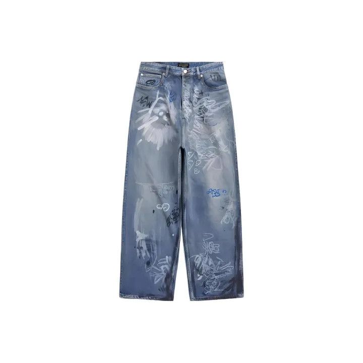 Balenciaga BALENCIAGA Men Denim Pants 810786 TRW55 6185 Blue