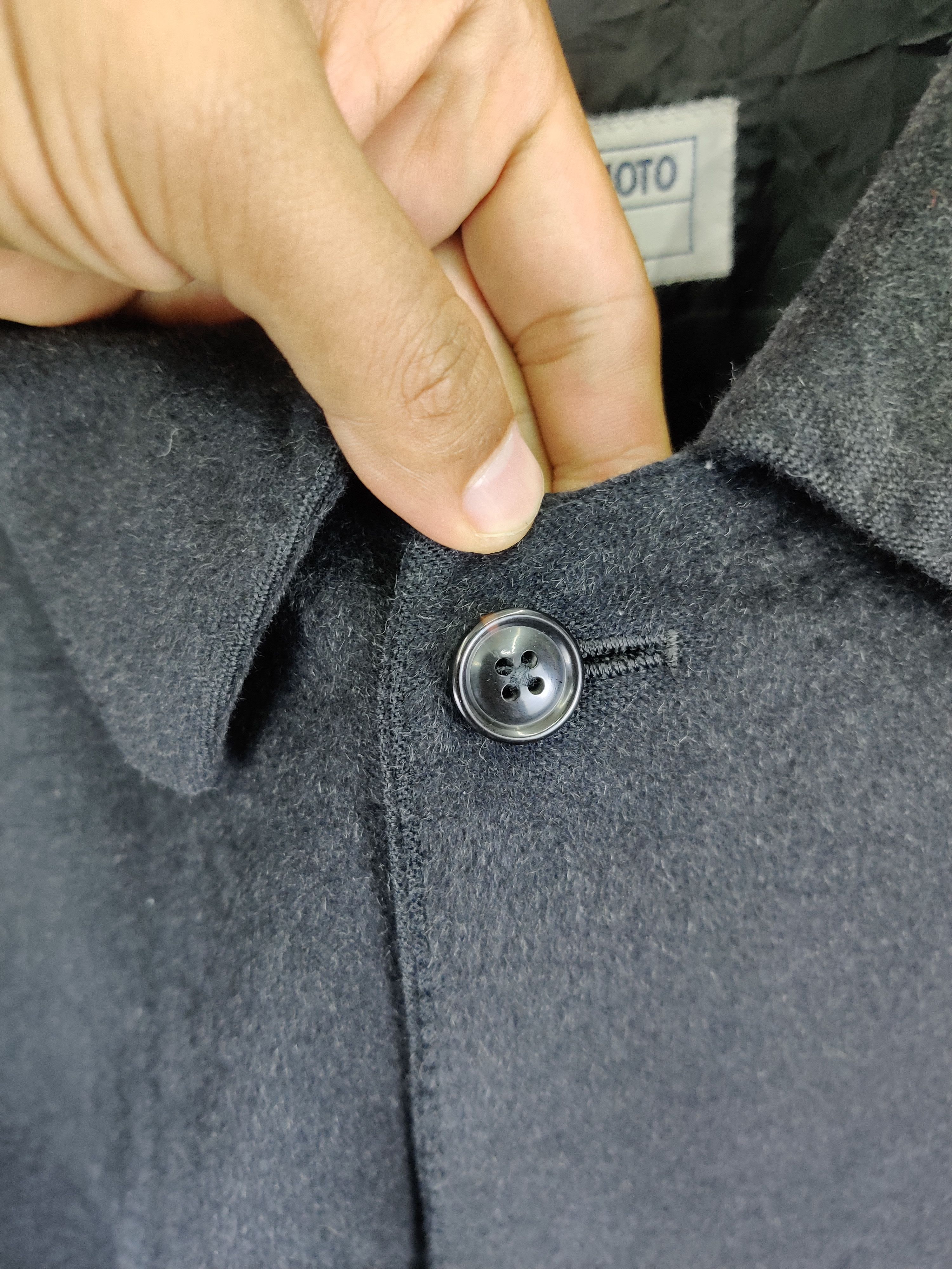 Kansai Yamamoto Vintage Kansai Yamamoto Homme Wool Single Breasted Coat Size US L / EU 52-54 / 3 - 8 Thumbnail