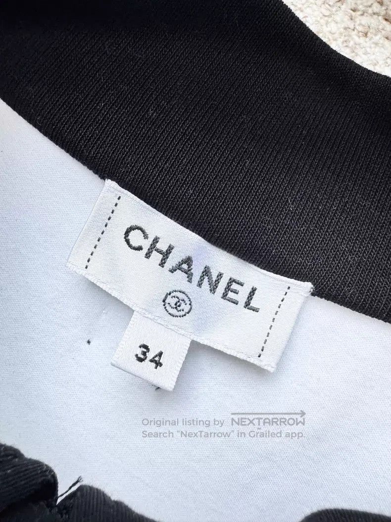 Chanel Chanel Pin black doll collar pleated short-sleeved T-shirt Size XXS / US 00 / IT 34 - 7 Thumbnail
