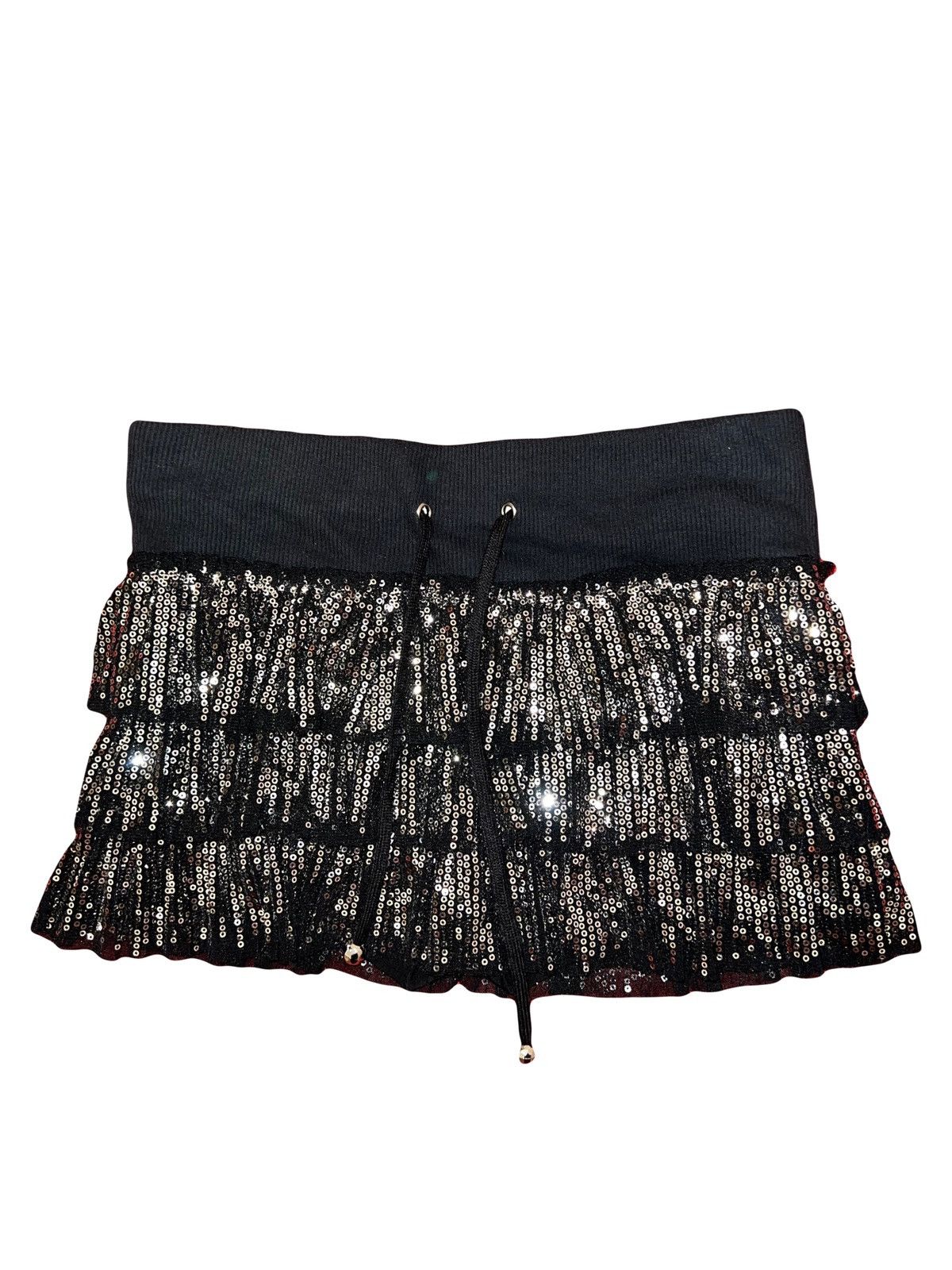 Japanese Brand Chorus sequin layered mini skirt 🪩⭐️ Size 26" / US 2 / IT 38 - 2 Thumbnail