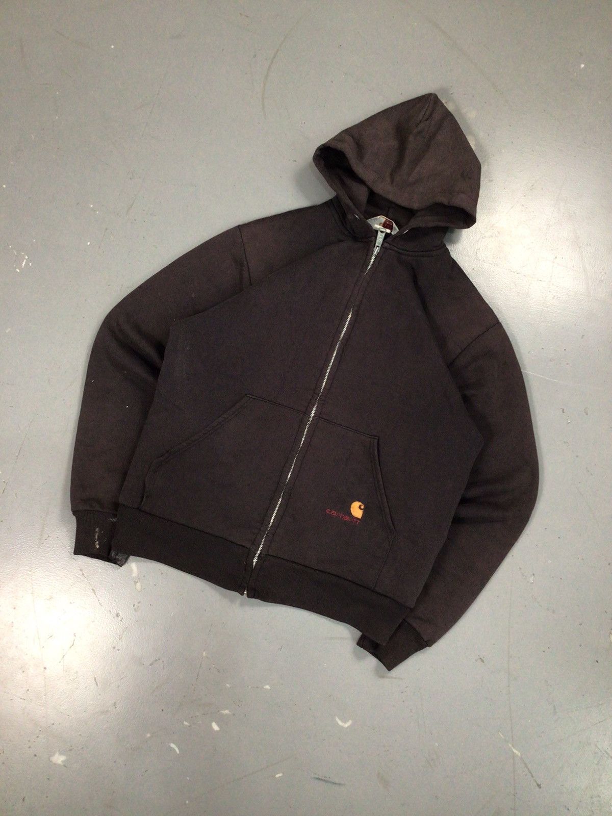 Carhartt × Vintage Vintage Carhartt thermal line zip up hoodie Size US M / EU 48-50 / 2 - 2 Thumbnail