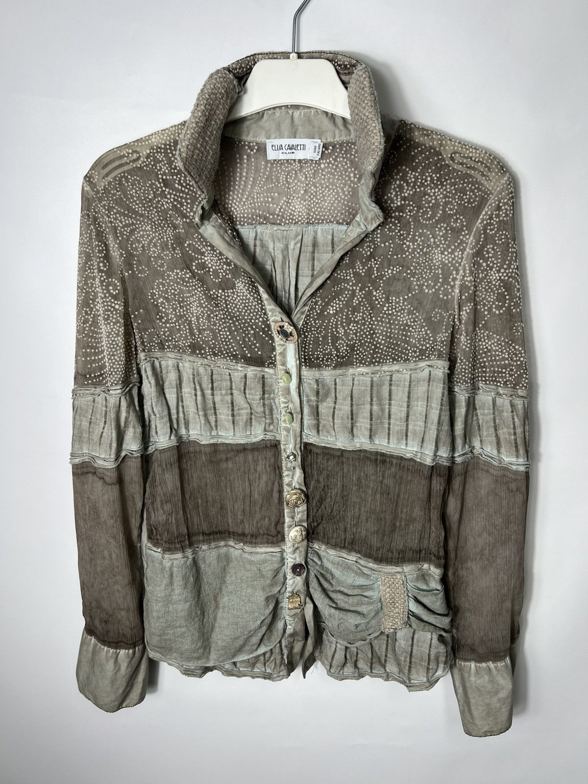 Elisa Cavaletti Vintage Avant Garde Luxury Designer Elisa Cavaletti Shirt Size M / US 6-8 / IT 42-44 - 1 Thumbnail
