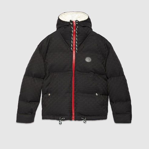Gucci Gucci GG Cotton Canvas Puffer Jacket SIZE 42 Size ONE SIZE - 1 Thumbnail