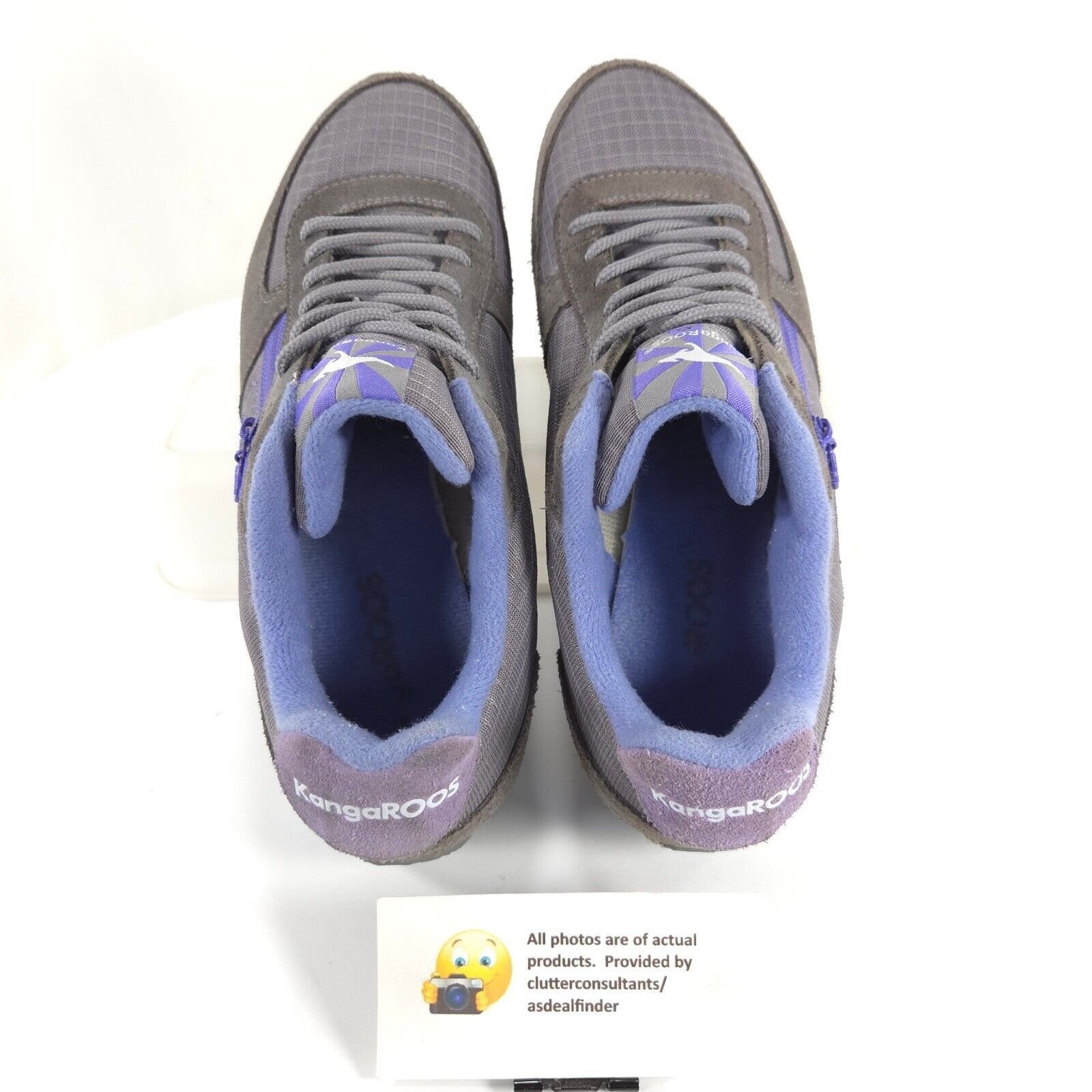 KangaROOS KangaROOS Lace Up Shoe Women Size 9 9ALU0059W-2005 Gray Blue Size US 9 / IT 39 - 6 Thumbnail