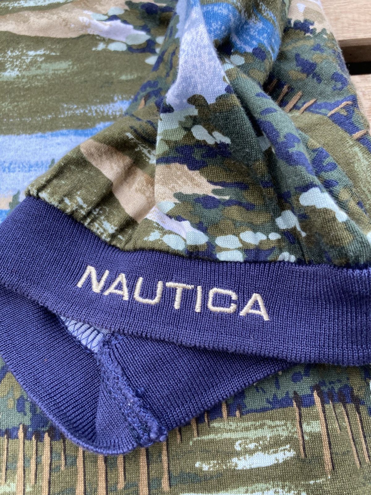 Nautica Vintage y2k All Over Print Nautica Golf Polo Shirt Size US S / EU 44-46 / 1 - 4 Thumbnail