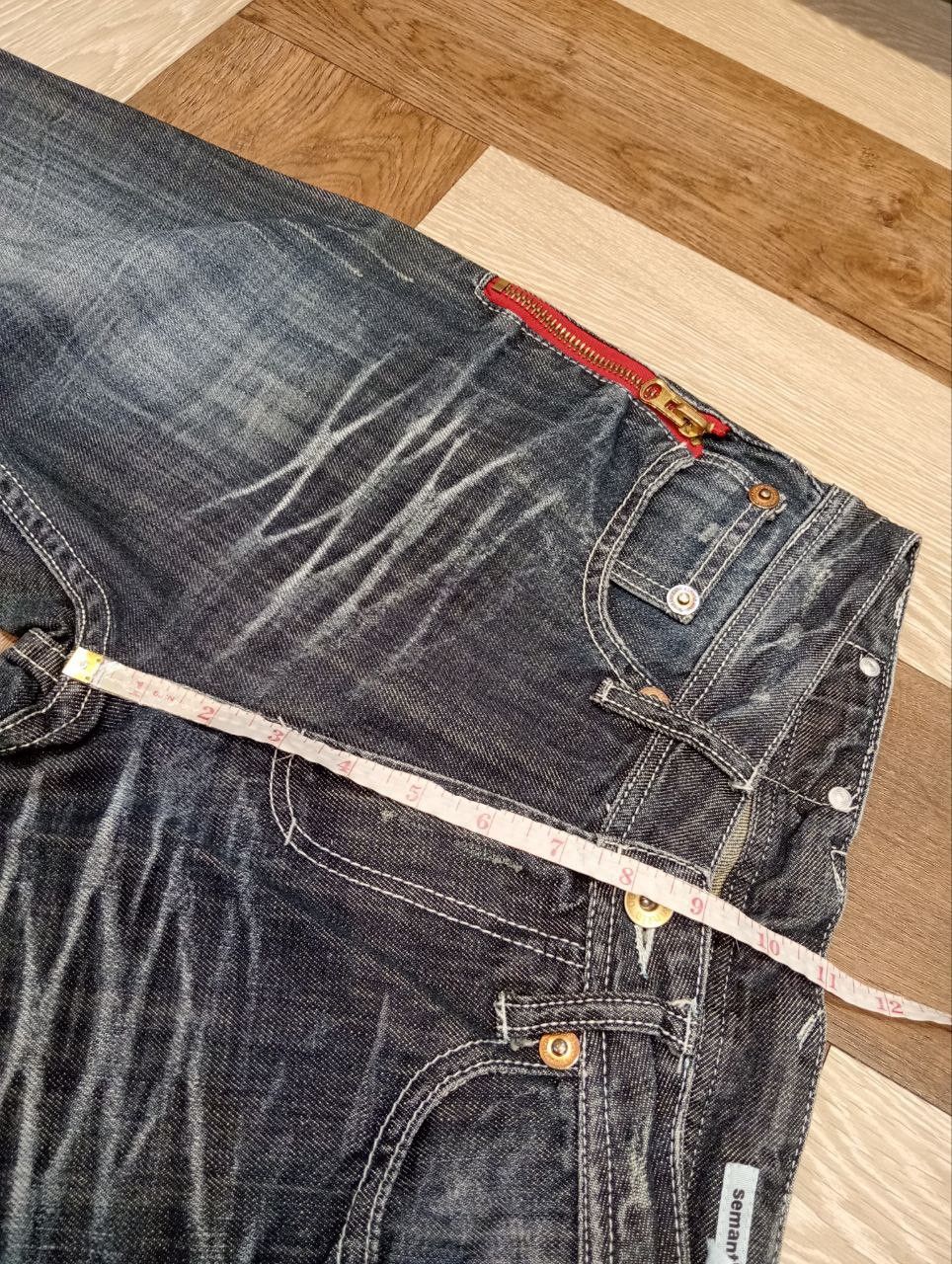 semanticdesign SEMANTIC DESIGN JAPAN BLUE WASHED FLARED DENIM PANTS Size US 30 / EU 46 - 14 Thumbnail
