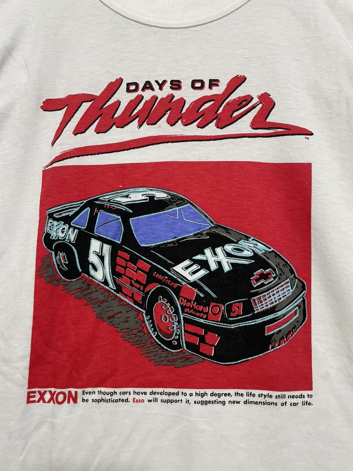 Vintage Vintage 90s Days of Thunder Movie Promo T-Shirt Size US L / EU 52-54 / 3 - 2 Thumbnail