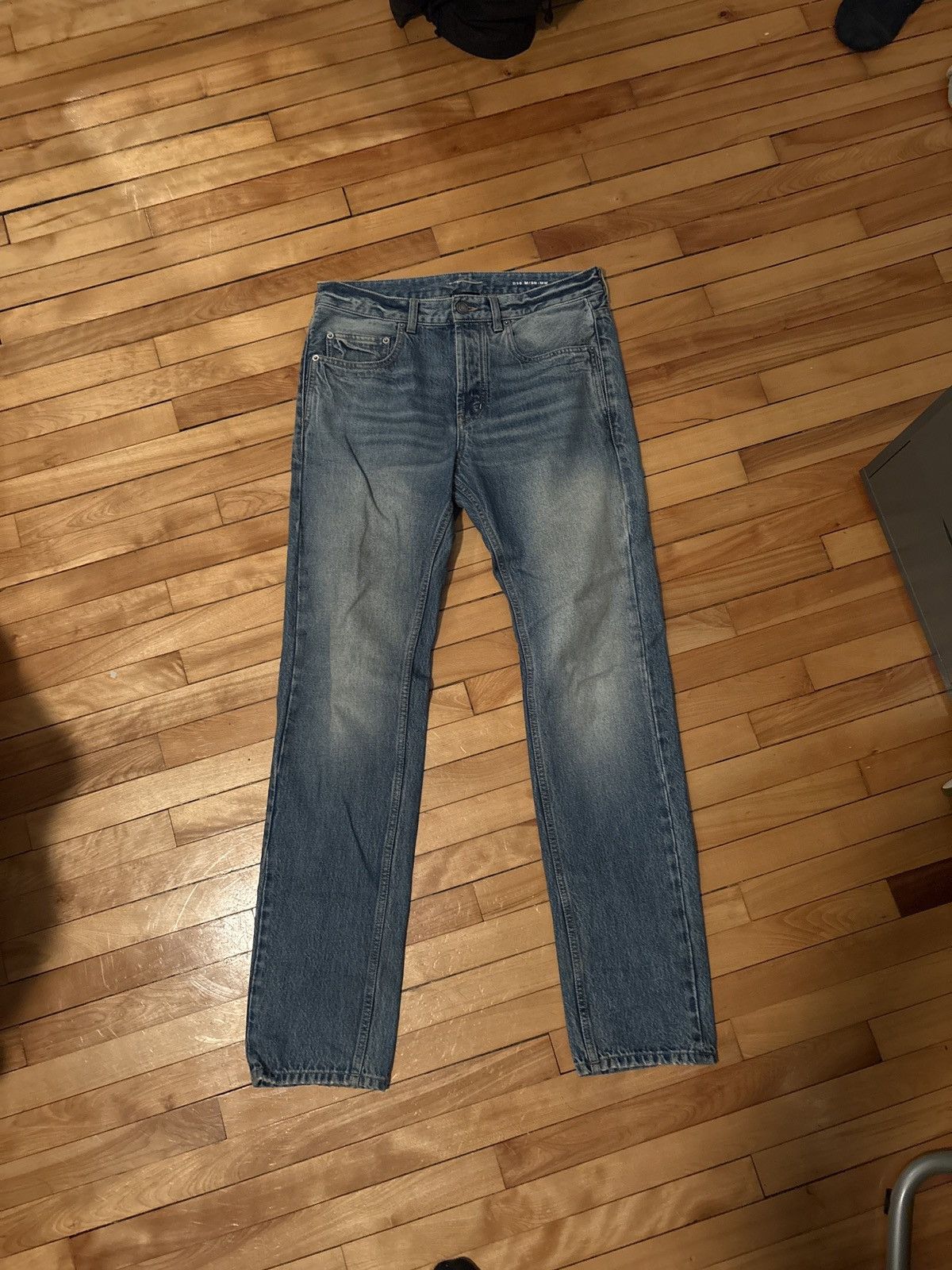 Blue Saint Laurent Paris skinny jeans