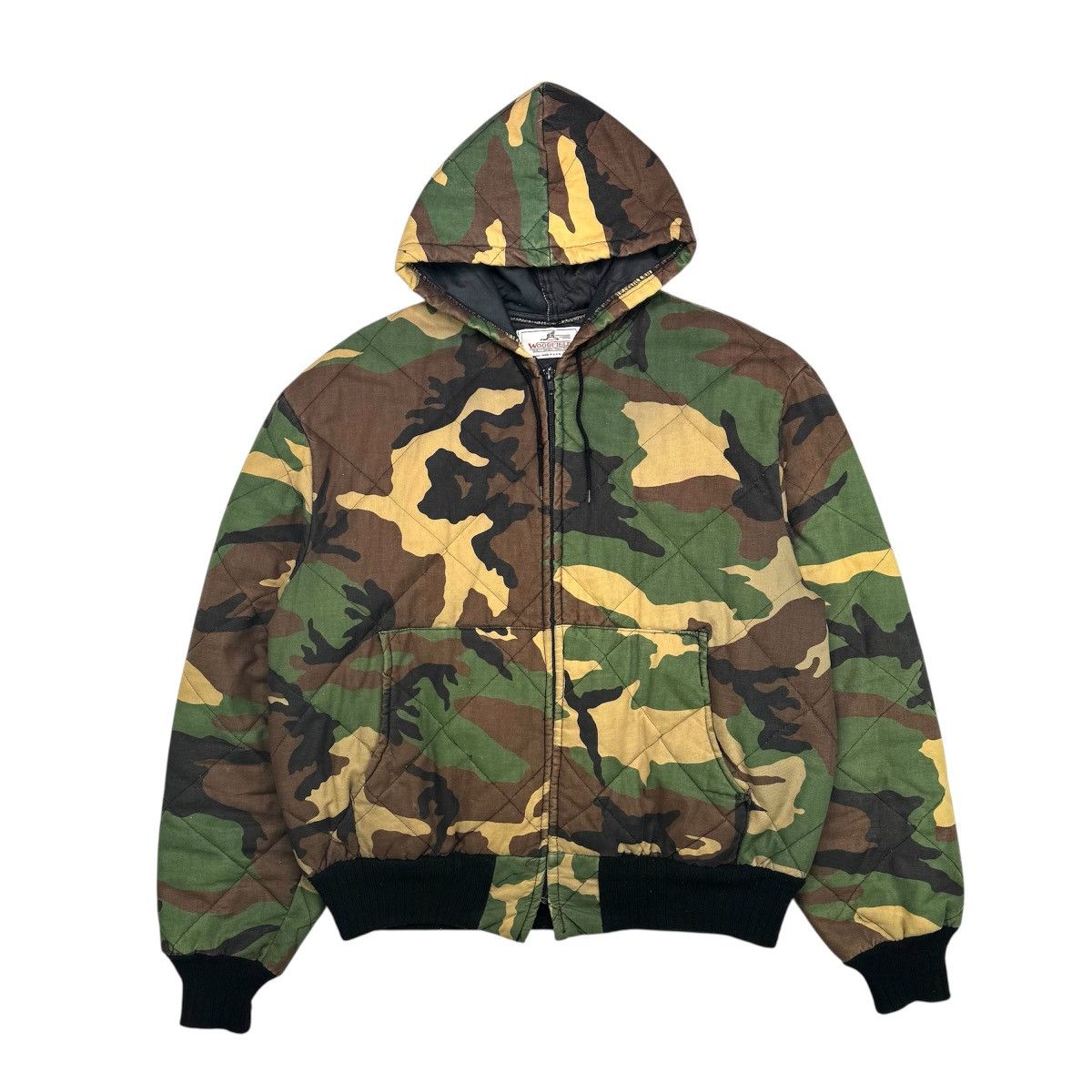 Vintage VINTAGE CAMO HOODED WORK JACKET Size US L / EU 52-54 / 3 - 2 Thumbnail