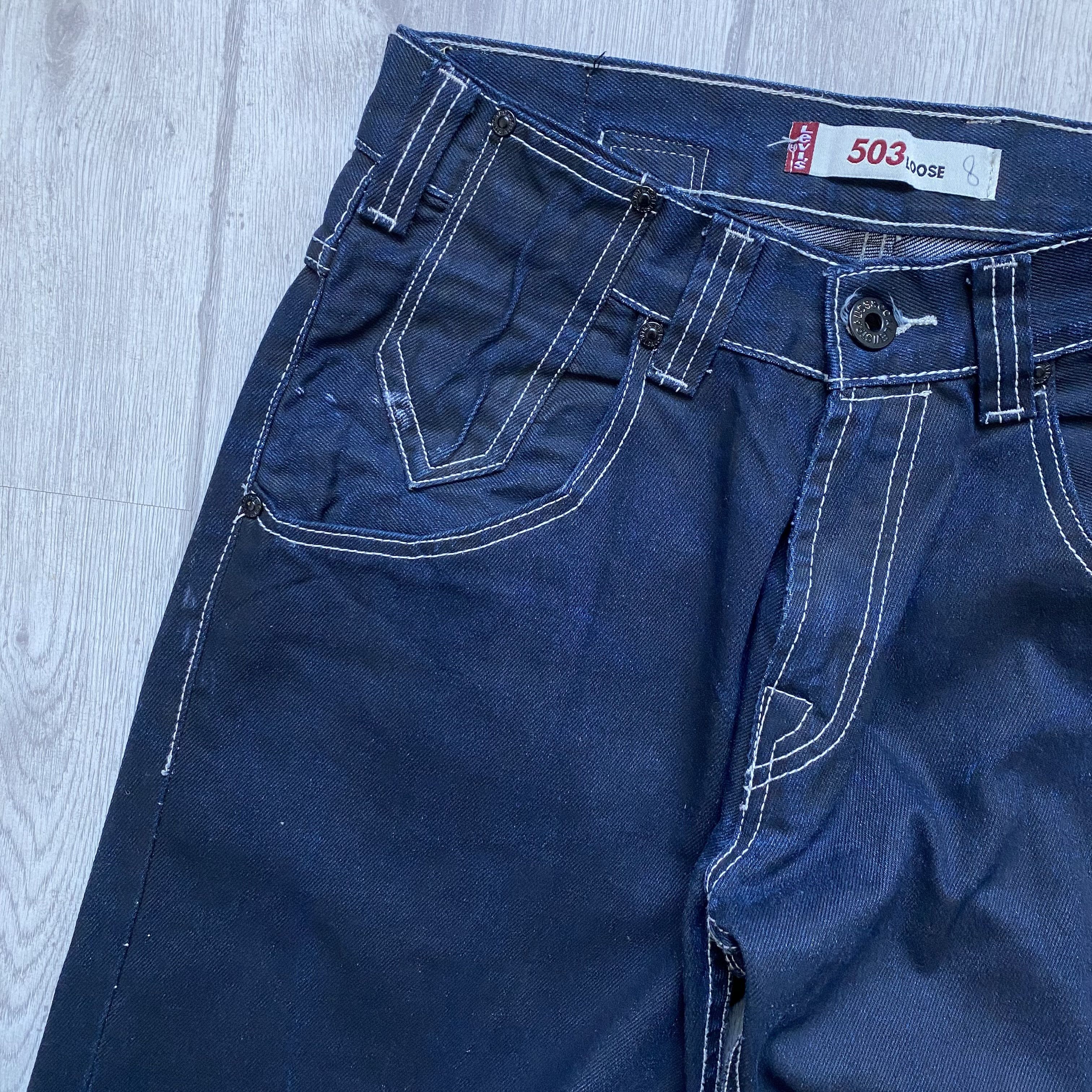 Levi's Vintage Clothing 👖 Vintage Y2K Levis 503 jeans Loose denim pants Size US 28 / EU 44 - 6 Thumbnail
