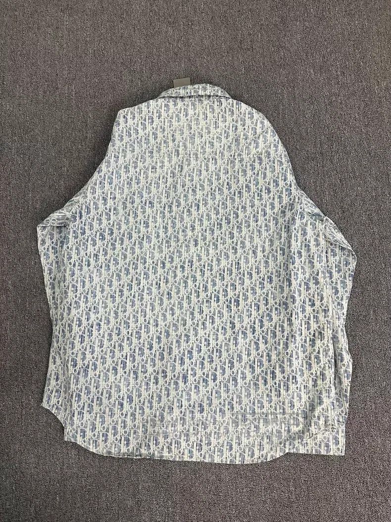 Dior Dior White and blue full-print shirt Size US XS / EU 42 / 0 - 2 Thumbnail