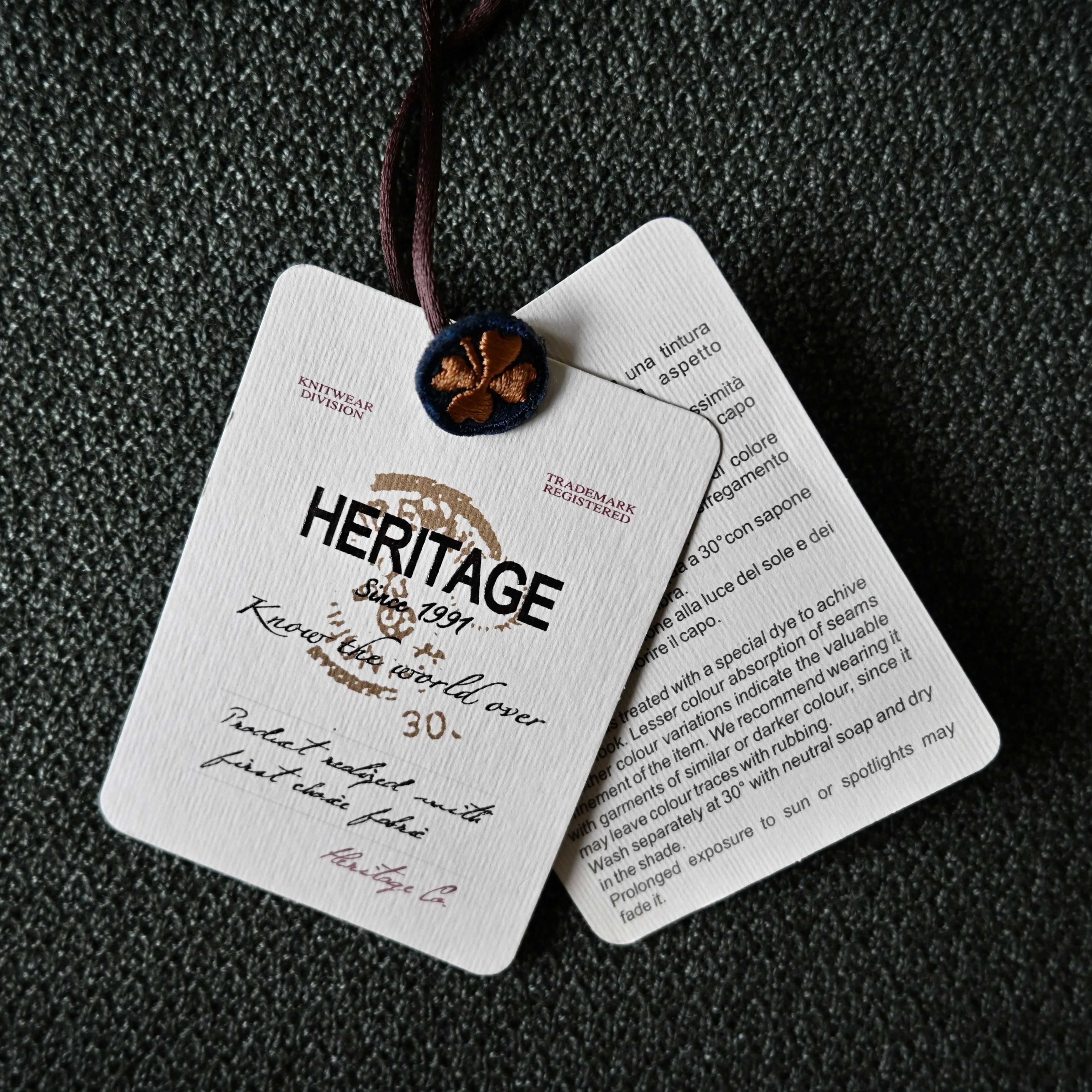 Other HERITAGE extra fine wool kinit sweater made in Italy Size US S / EU 44-46 / 1 - 14 Thumbnail