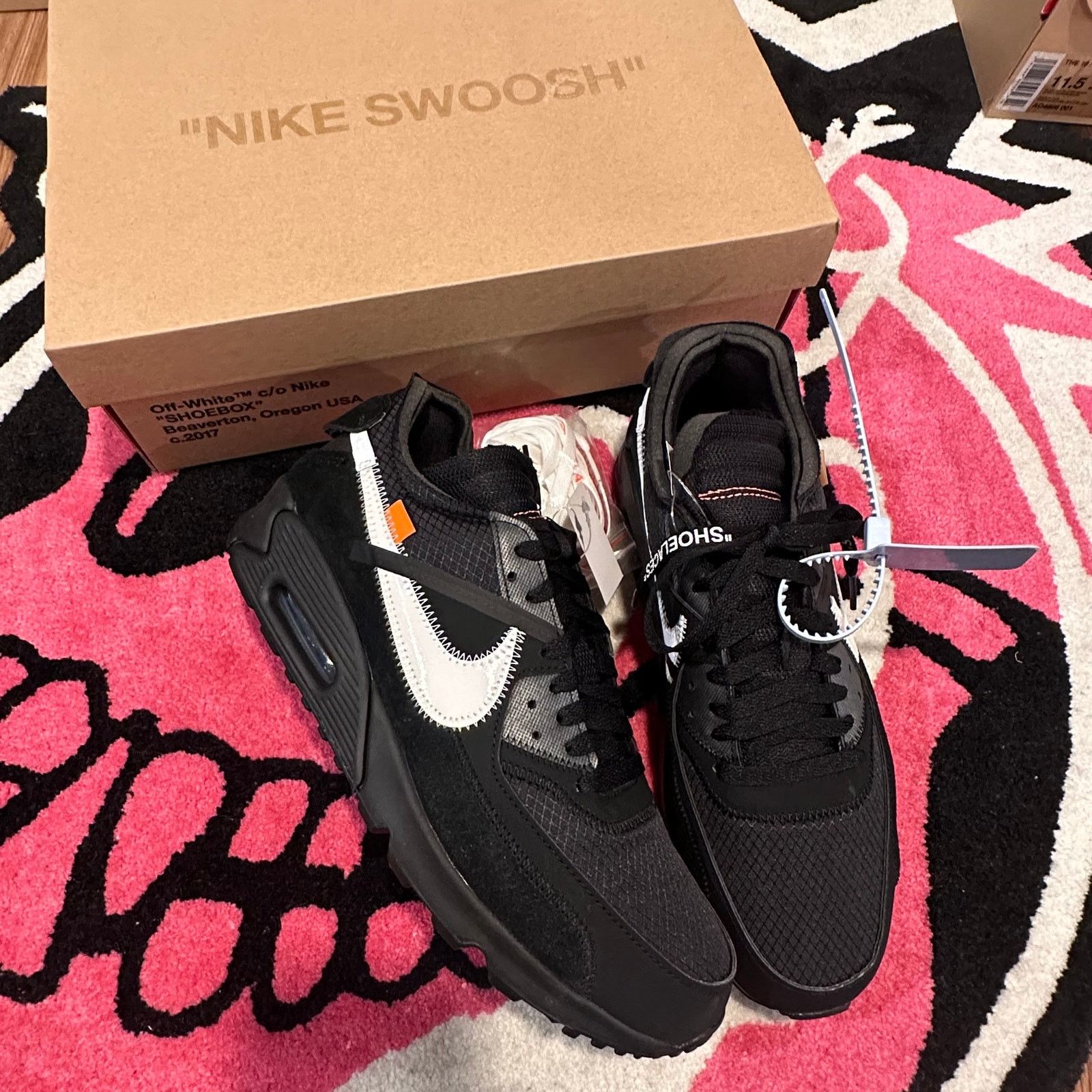 Off-White Nike Air Max 90 Off-White “Black” - Size 10 - Brand New Size US 10 / EU 43 - 1 Thumbnail