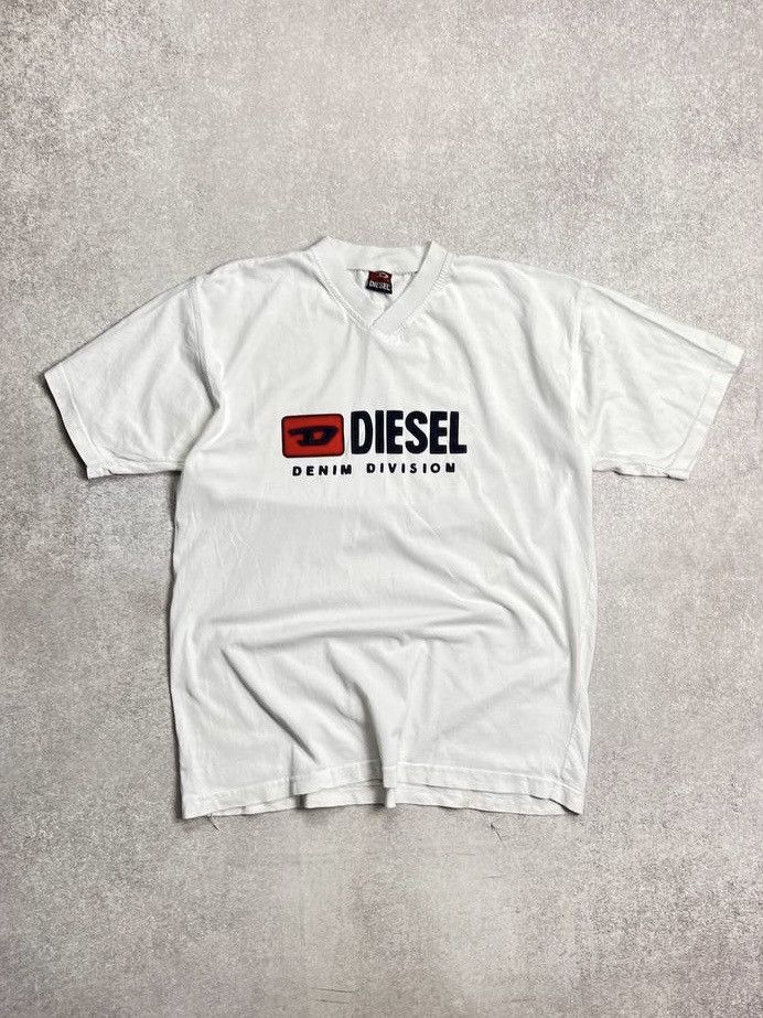 Diesel × Vintage Vintage Diesel Embroidery Boxy Heavy Cotton T-shirt L Size US L / EU 52-54 / 3 - 1 Thumbnail