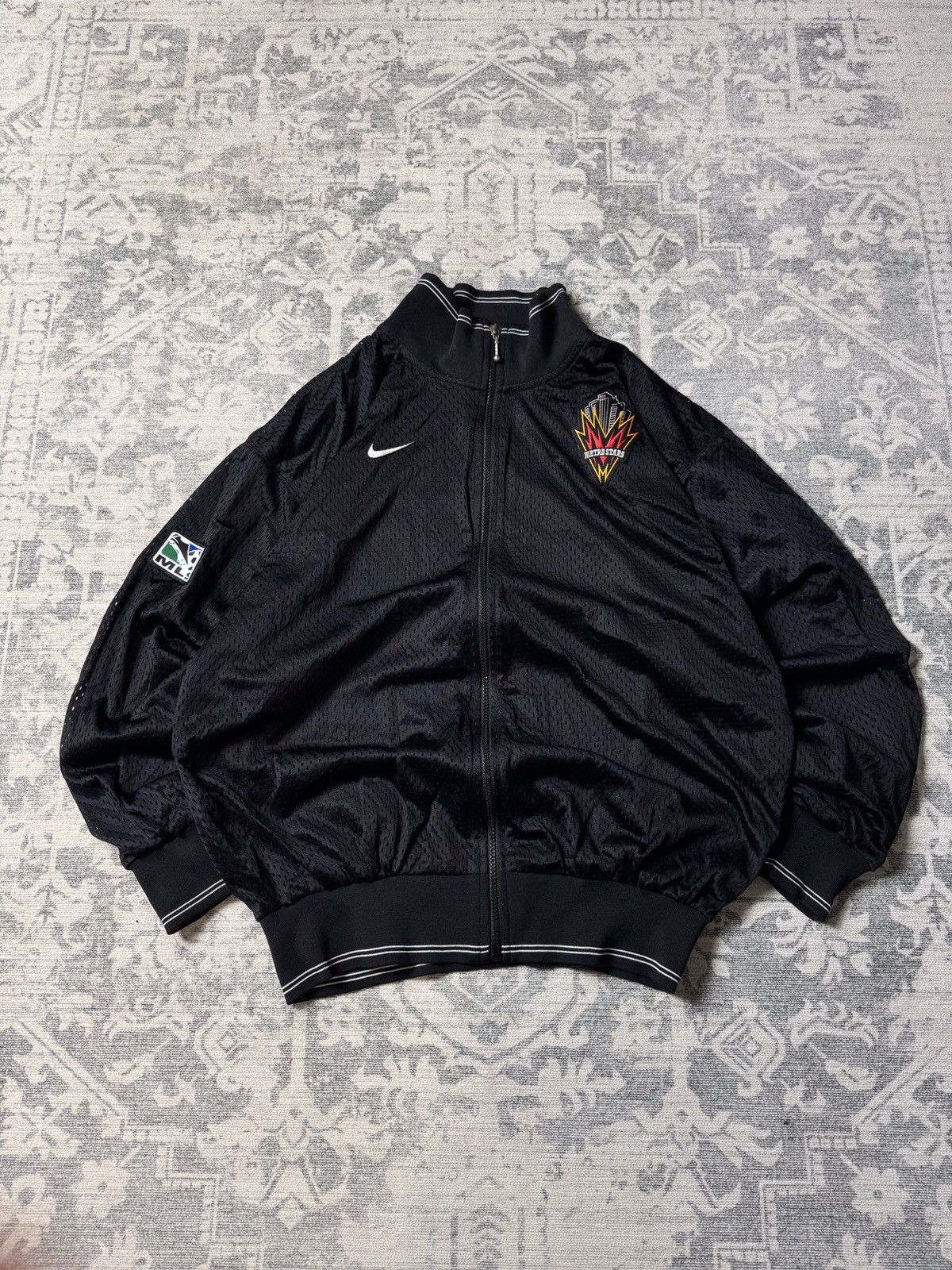 💥Vintage Nike MLS NY/NJ New York Metrostars Zip Up Track Top
