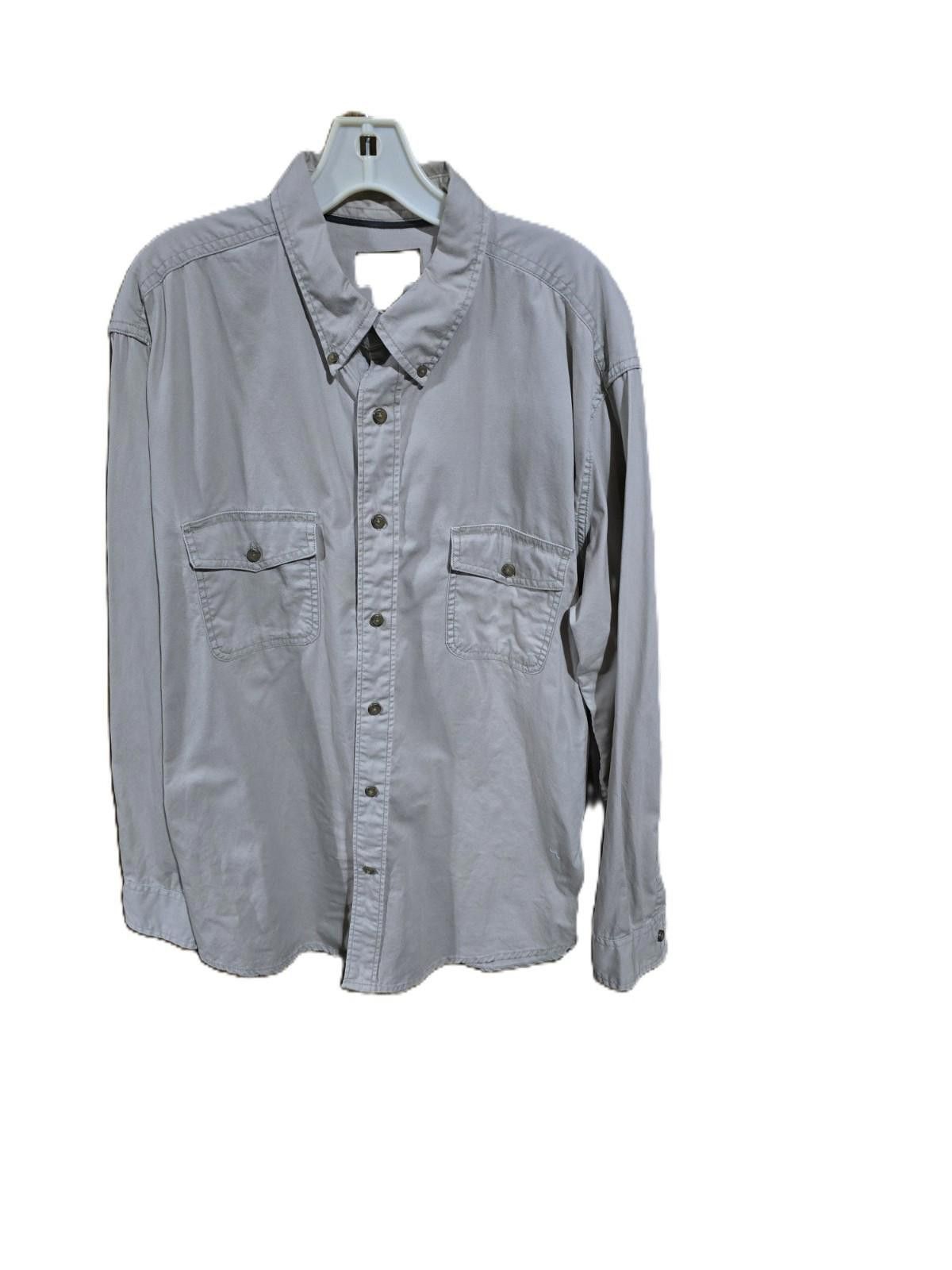 St. Johns Bay St. John's Bay Khaki Button Down Shirt Size US L / EU 52-54 / 3 - 1 Thumbnail