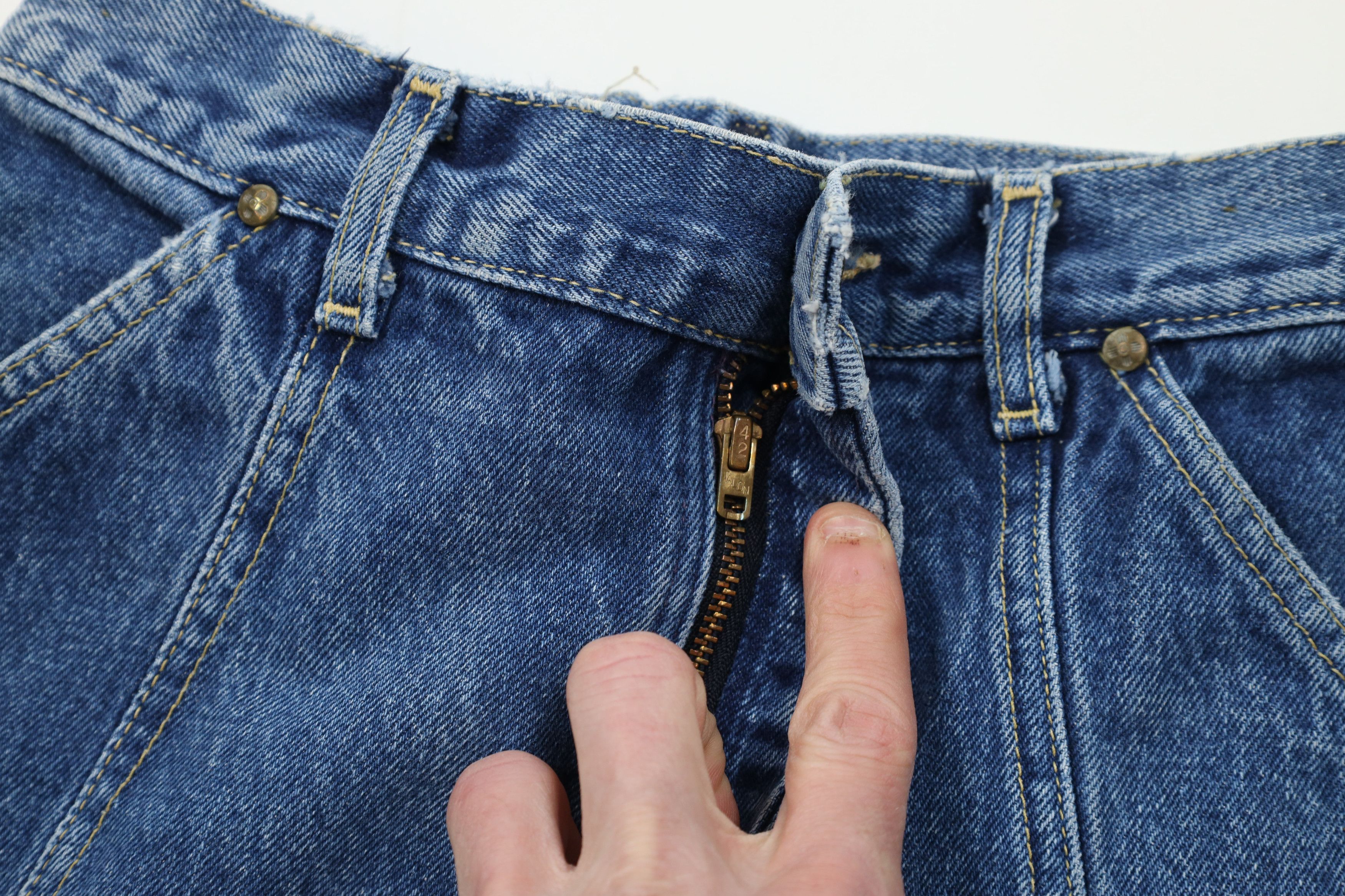 Lee Vintage 80s 90s Lee Relaxed Fit Tapered Leg Jeans Blue USA Size 32" / US 10 / IT 46 - 8 Thumbnail