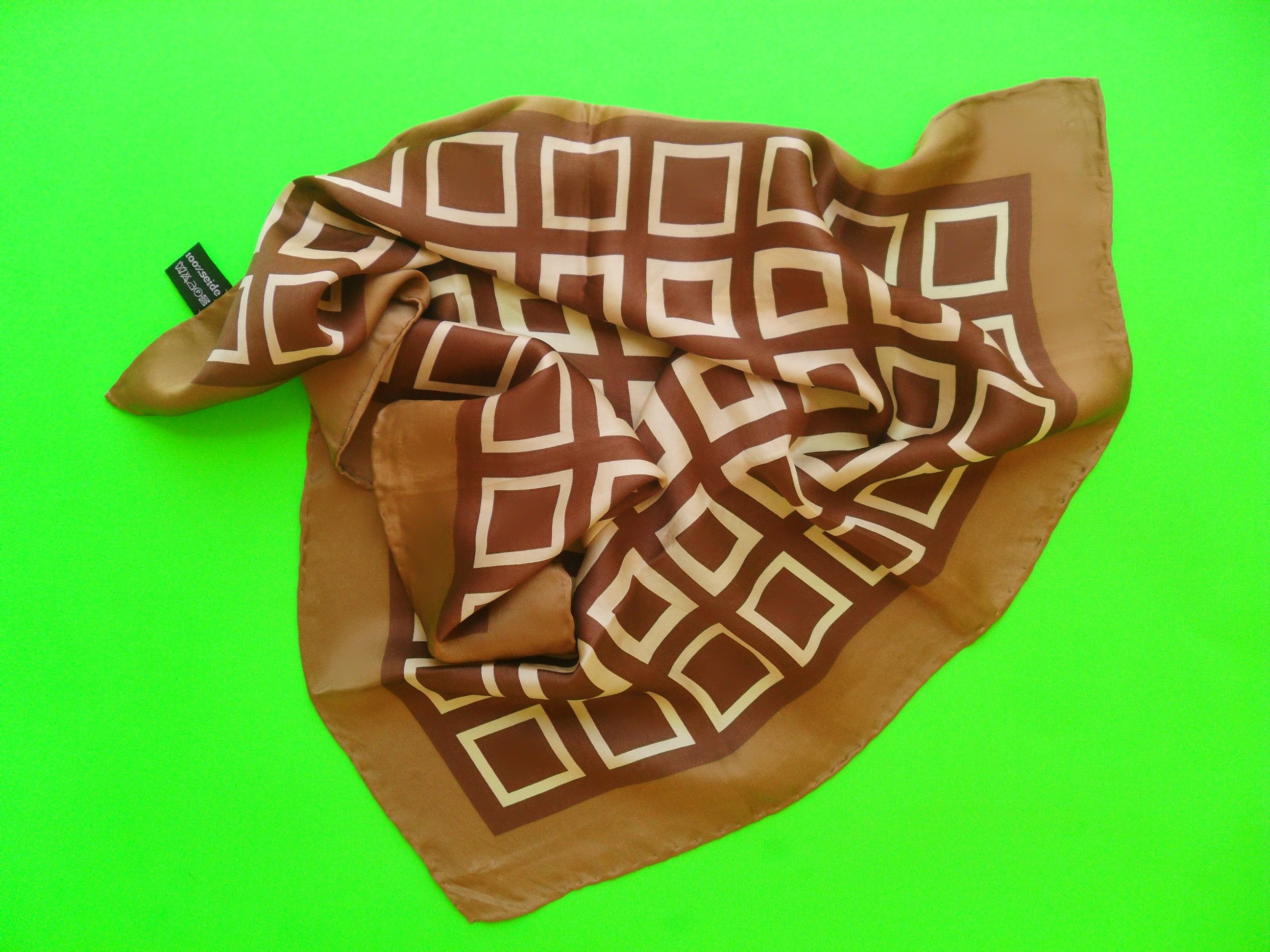 Other Very soft 100% silk travel square scarf. Size ONE SIZE - 5 Thumbnail