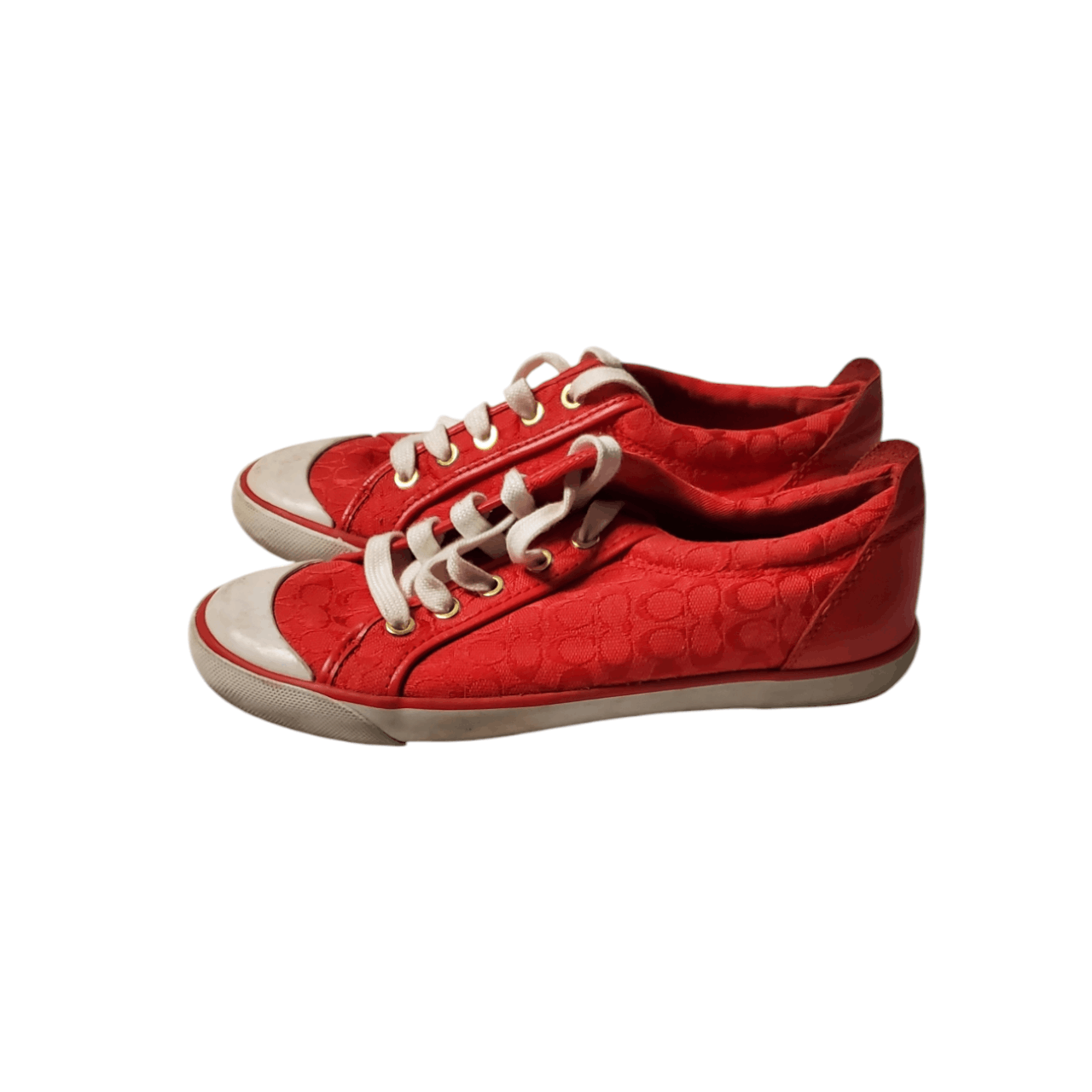 Coach Coach Barret Sneakers (Red/White) Size US 7 / IT 37 - 3 Thumbnail