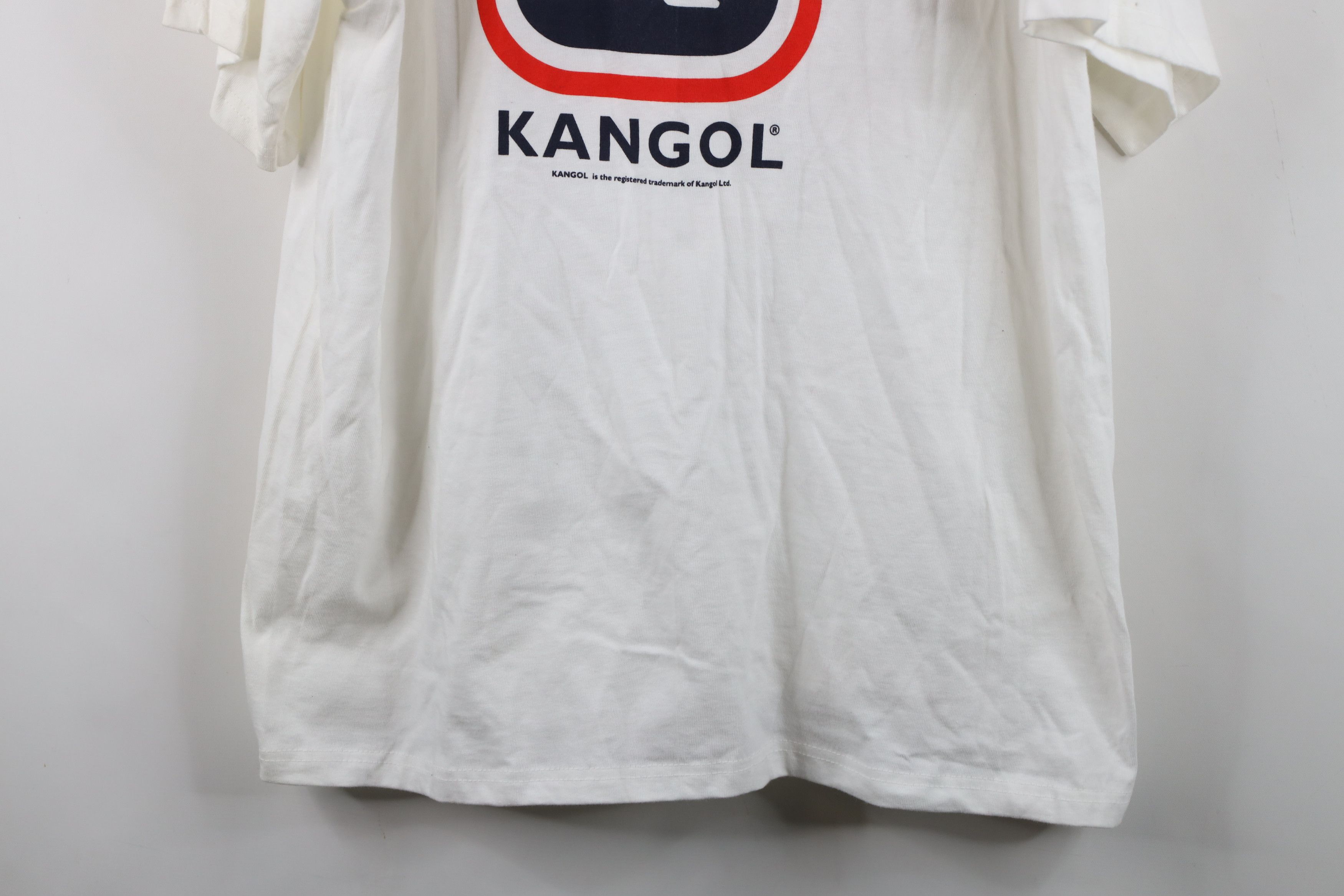 Vintage Deadstock Vintage 90s Kangol Short Sleeve T-Shirt White Size US L / EU 52-54 / 3 - 3 Thumbnail