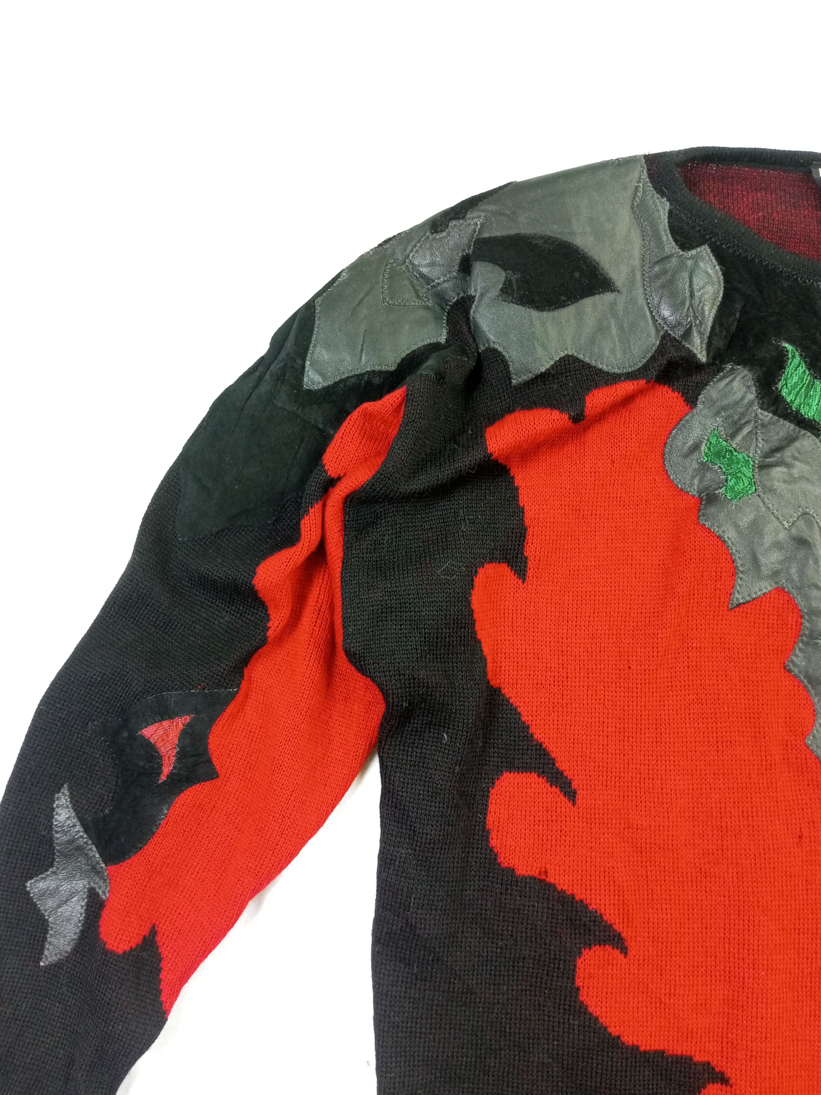 Other Crazy Vintage Place Vendome leather Embroidery Knit Sweater Size US M / EU 48-50 / 2 - 3 Thumbnail