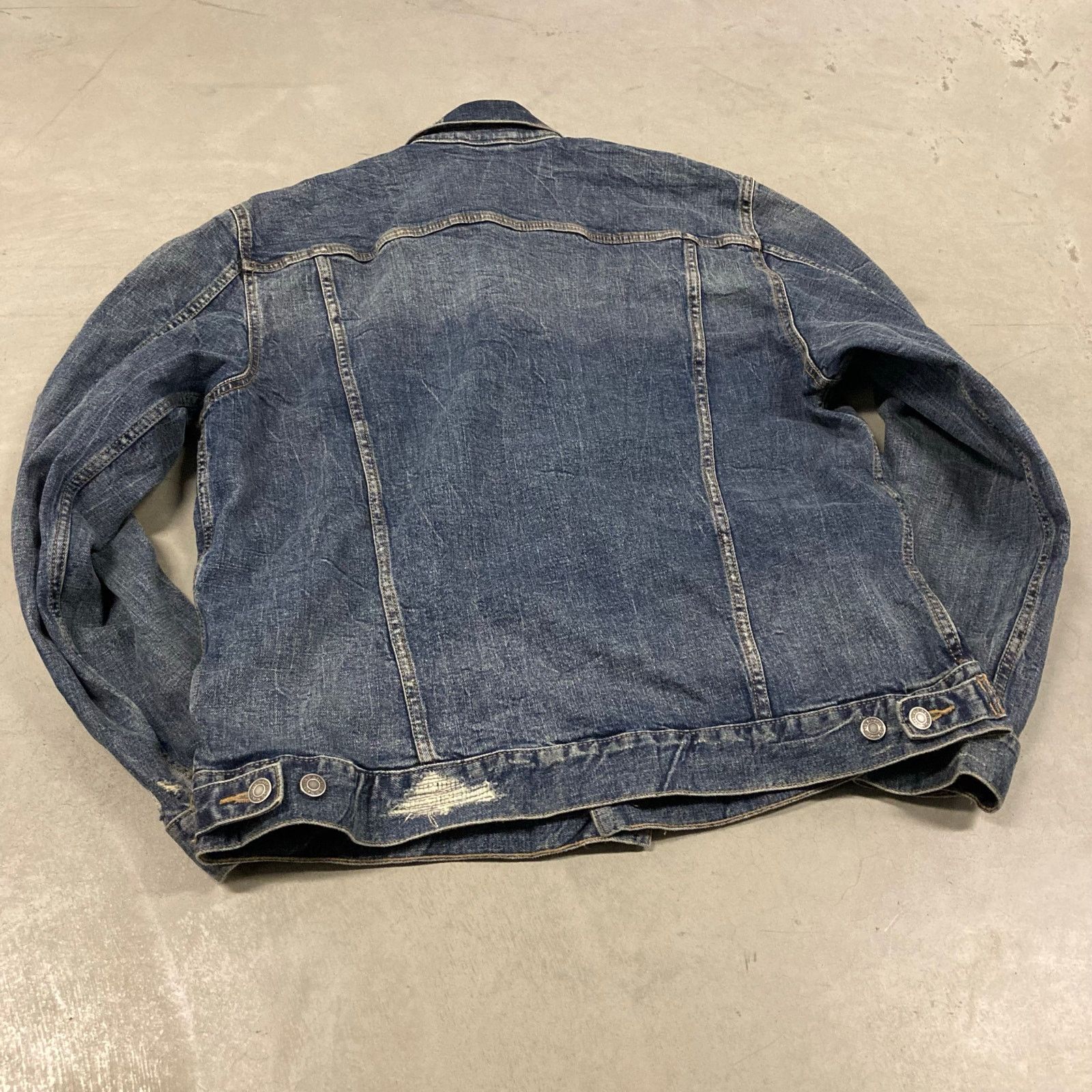Old Navy × Vintage vintage y2k distressed old navy trucker jacket Size US XL / EU 56 / 4 - 2 Thumbnail