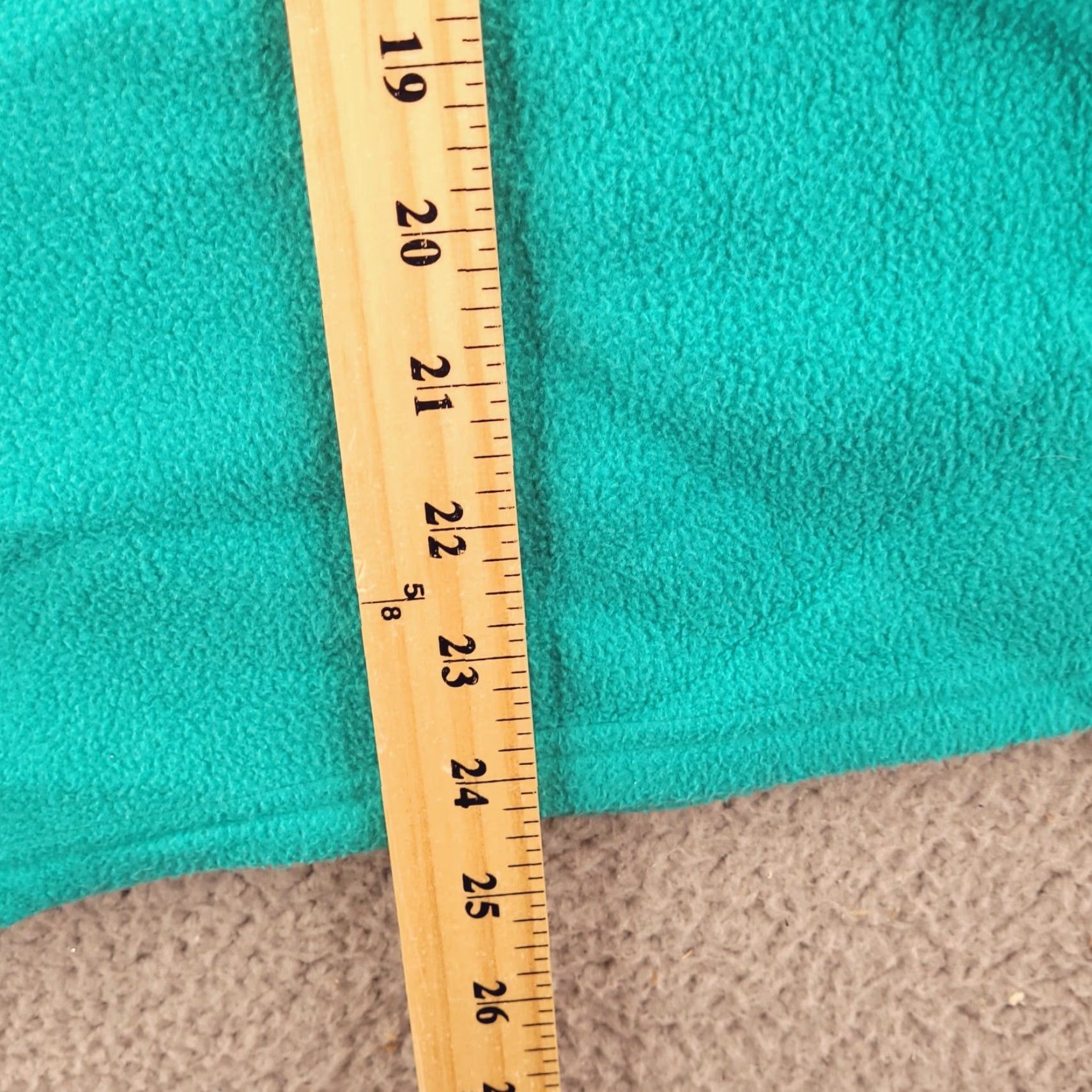 The North Face The North Face Sweater Womens Medium Green Blue Fleece Quarter Zip Polyester Size M / US 6-8 / IT 42-44 - 7 Thumbnail