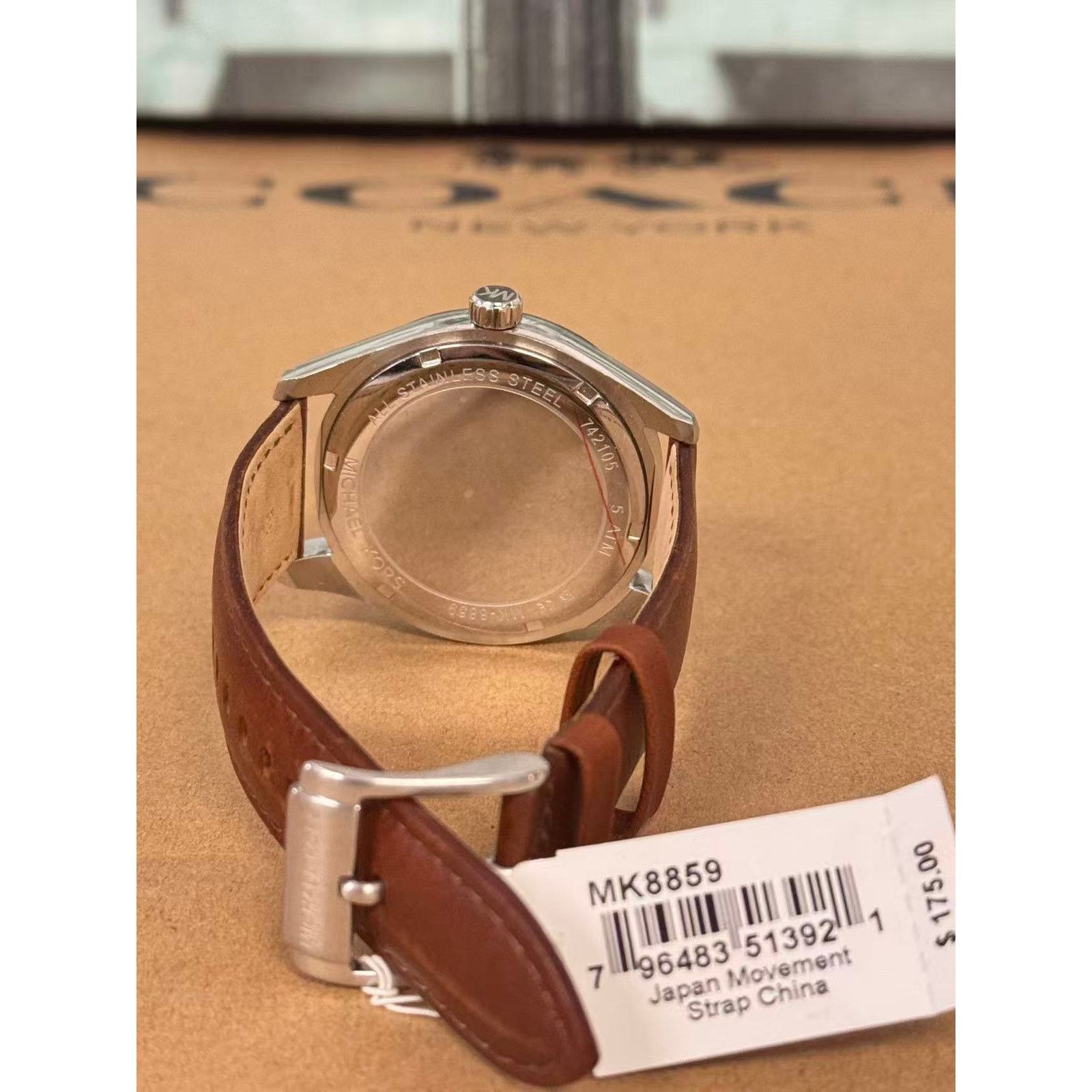 Michael Kors Michael Kors MK8859 Layton Brown Leather Men's Watch Size ONE SIZE - 5 Thumbnail